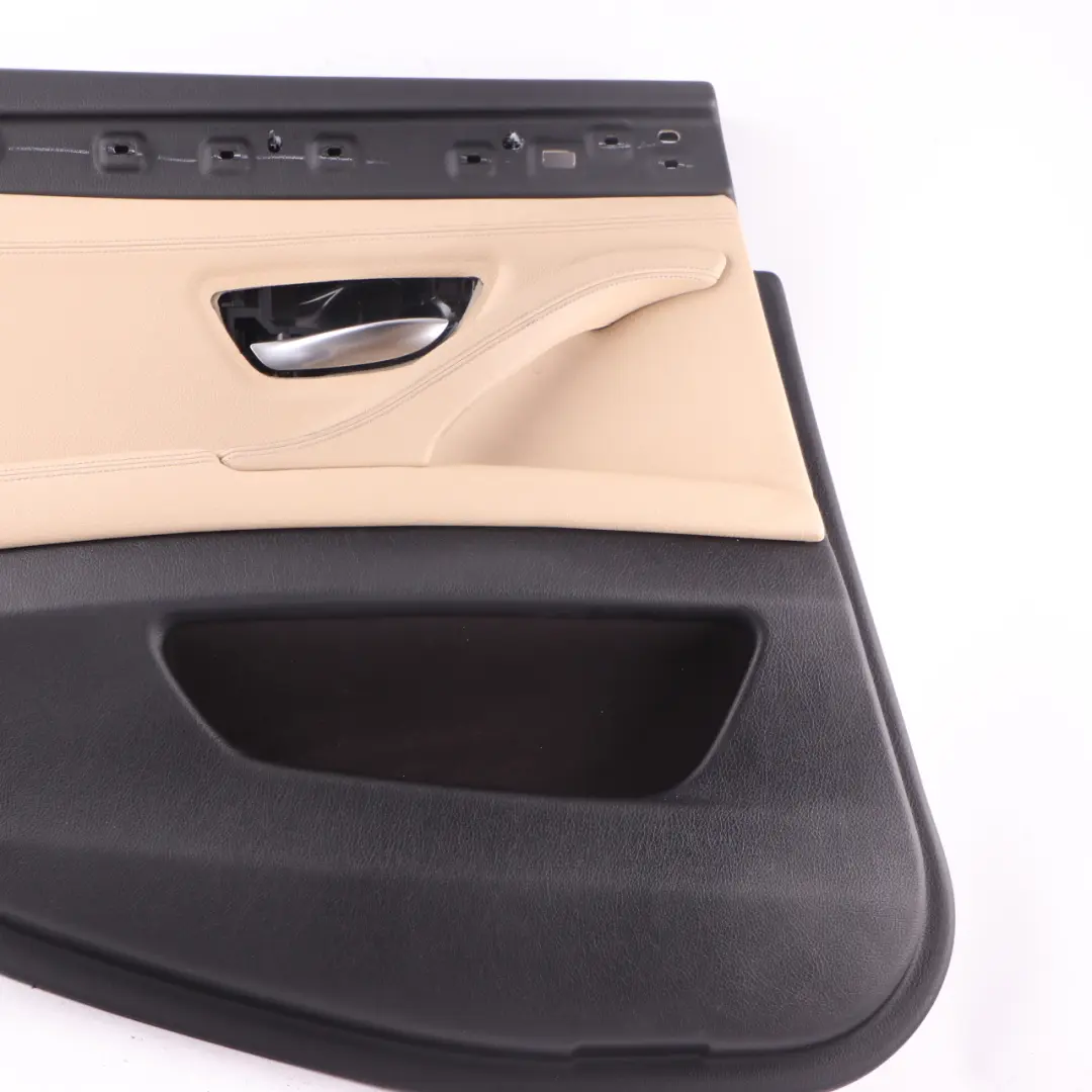 BMW F10 F11 LCI Door Card Rear Left N/S Lining Panel Leather Dakota Beige - SKU 7441377 - Part number 7441377