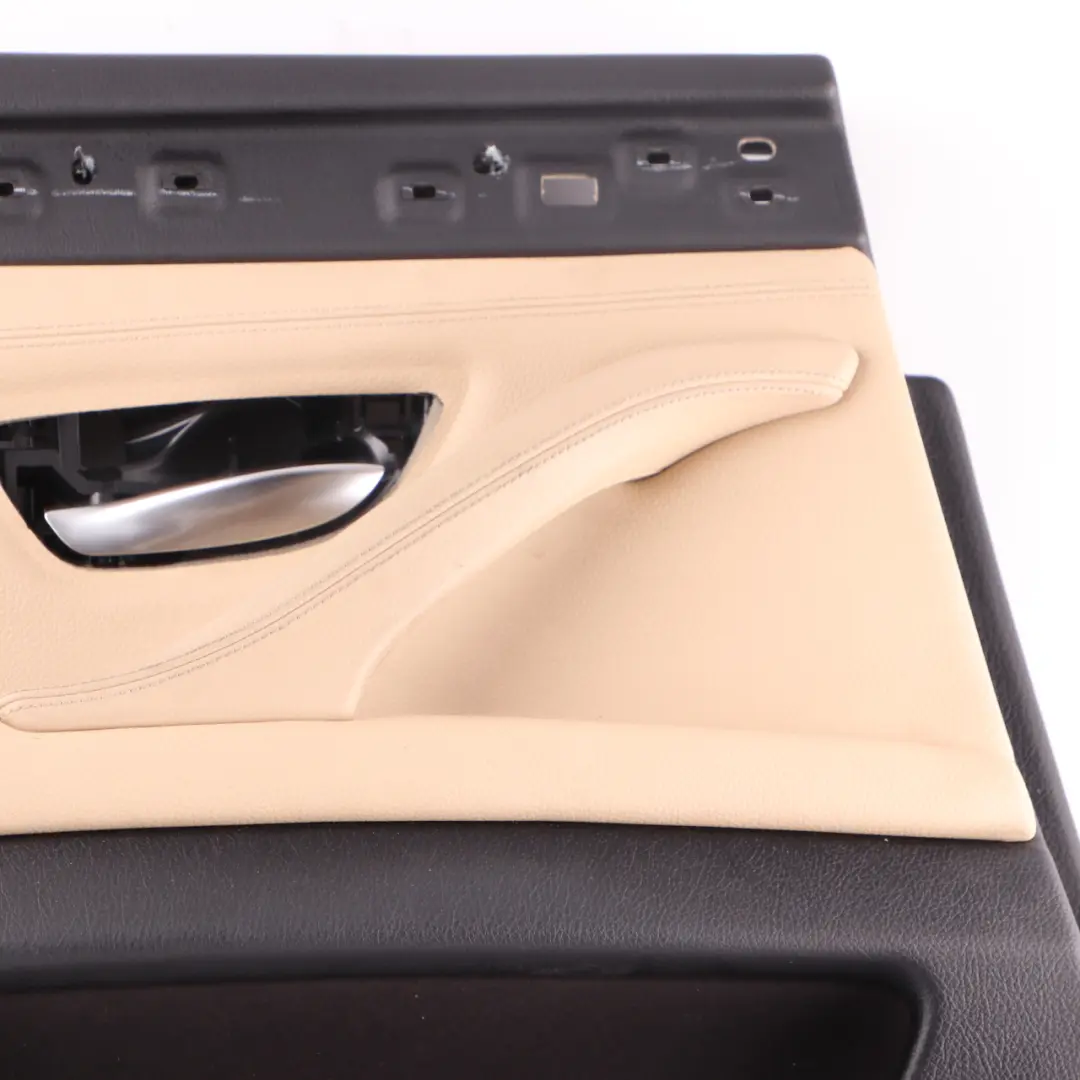 BMW F10 F11 LCI Door Card Rear Left N/S Lining Panel Leather Dakota Beige - SKU 7441377 - Part number 7441377