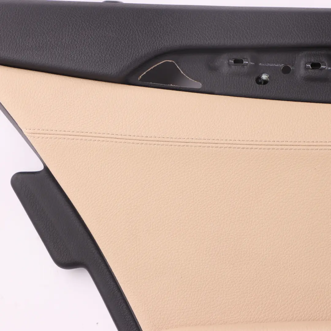 Door Card Rear Left N/S Lining Panel Leather Dakota Beige to BMW F10 F11 LCI with Part number 7441377 BMW F10 F11 LCI Door Card Rear Left N/S Lining Panel Leather Dakota Beige - SKU 7441377 - Part number 7441377
