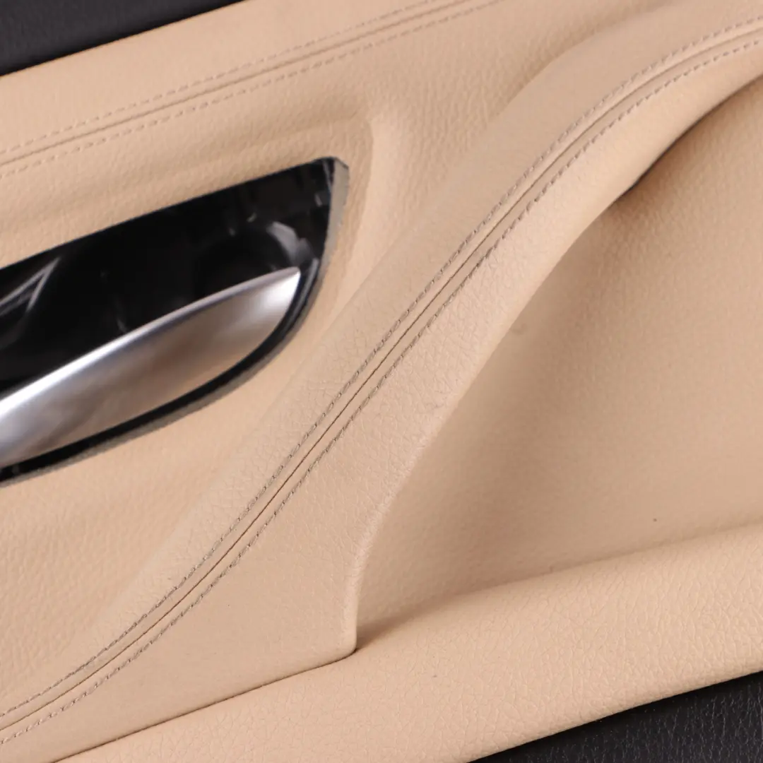Door Card Rear Left N/S Lining Panel Leather Dakota Beige to BMW F10 F11 LCI with Part number 7441377 BMW F10 F11 LCI Door Card Rear Left N/S Lining Panel Leather Dakota Beige - SKU 7441377 - Part number 7441377
