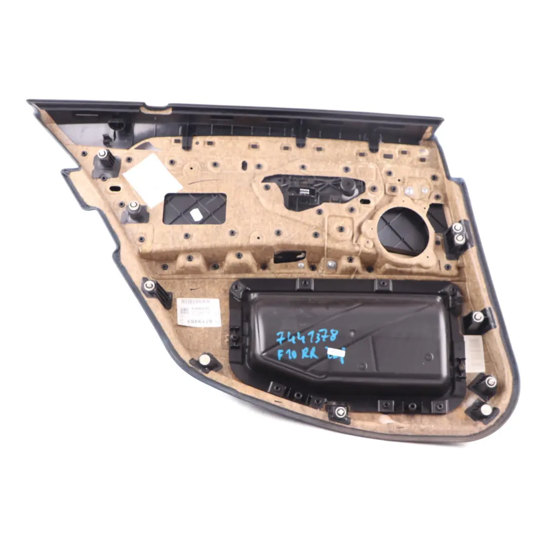BMW F10 F11 LCI Door Card Rear Right O/S Lining Panel Leather Dakota Beige - SKU 7441378 - Part number 7441378