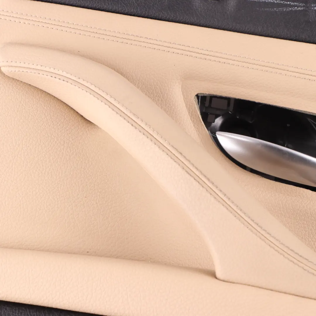Door Card Rear Right O/S Lining Panel Leather Dakota Beige to BMW F10 F11 LCI with Part number 7441378 BMW F10 F11 LCI Door Card Rear Right O/S Lining Panel Leather Dakota Beige - SKU 7441378 - Part number 7441378