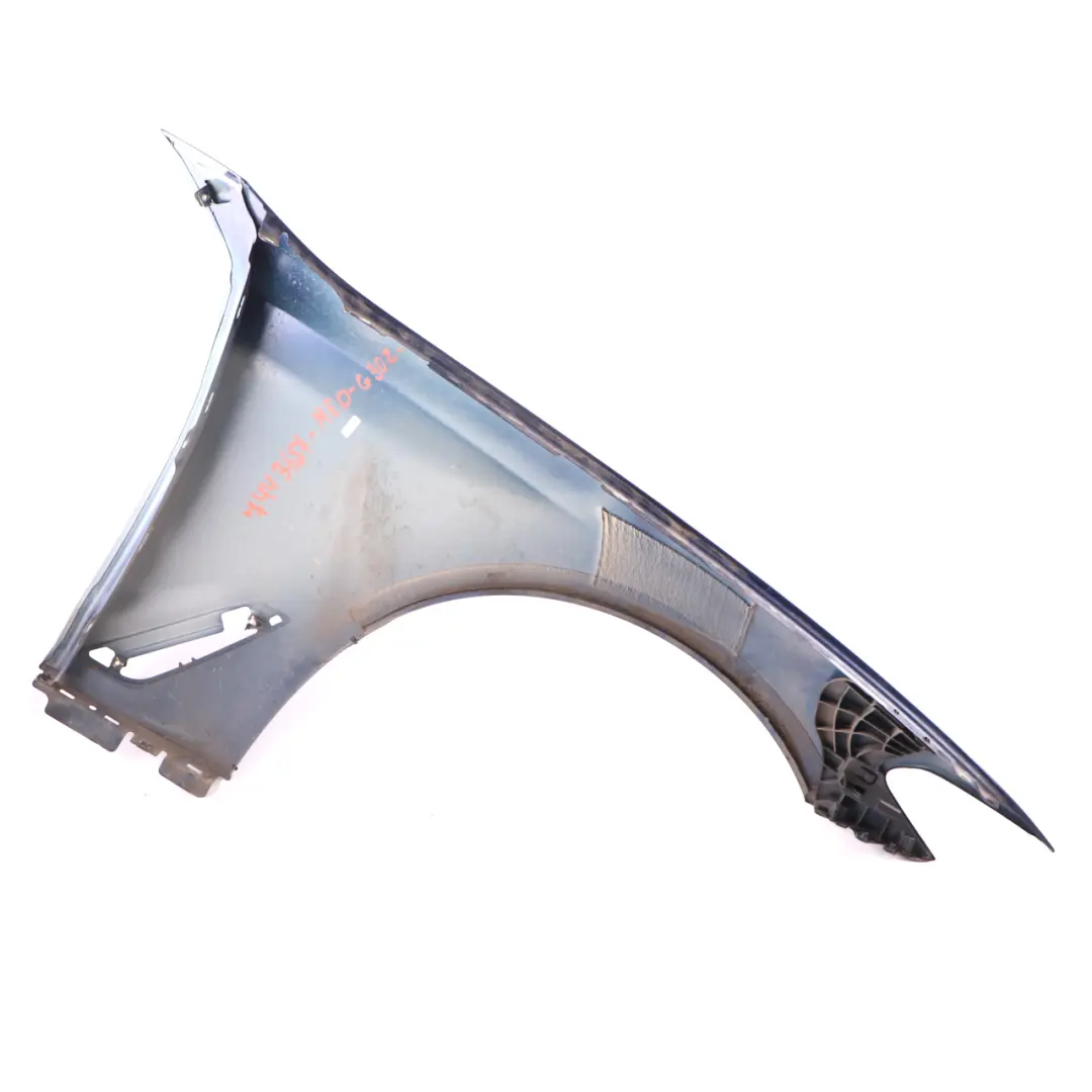 Side Panel Front Left N/S Fender Wing Panel Mediterranean Blue - C10 to BMW G30 G31 with Part number 7443687 BMW G30 G31 Side Panel Front Left N/S Fender Wing Panel Mediterranean Blue - C10 - SKU 7443687-MED - Part number 7443687