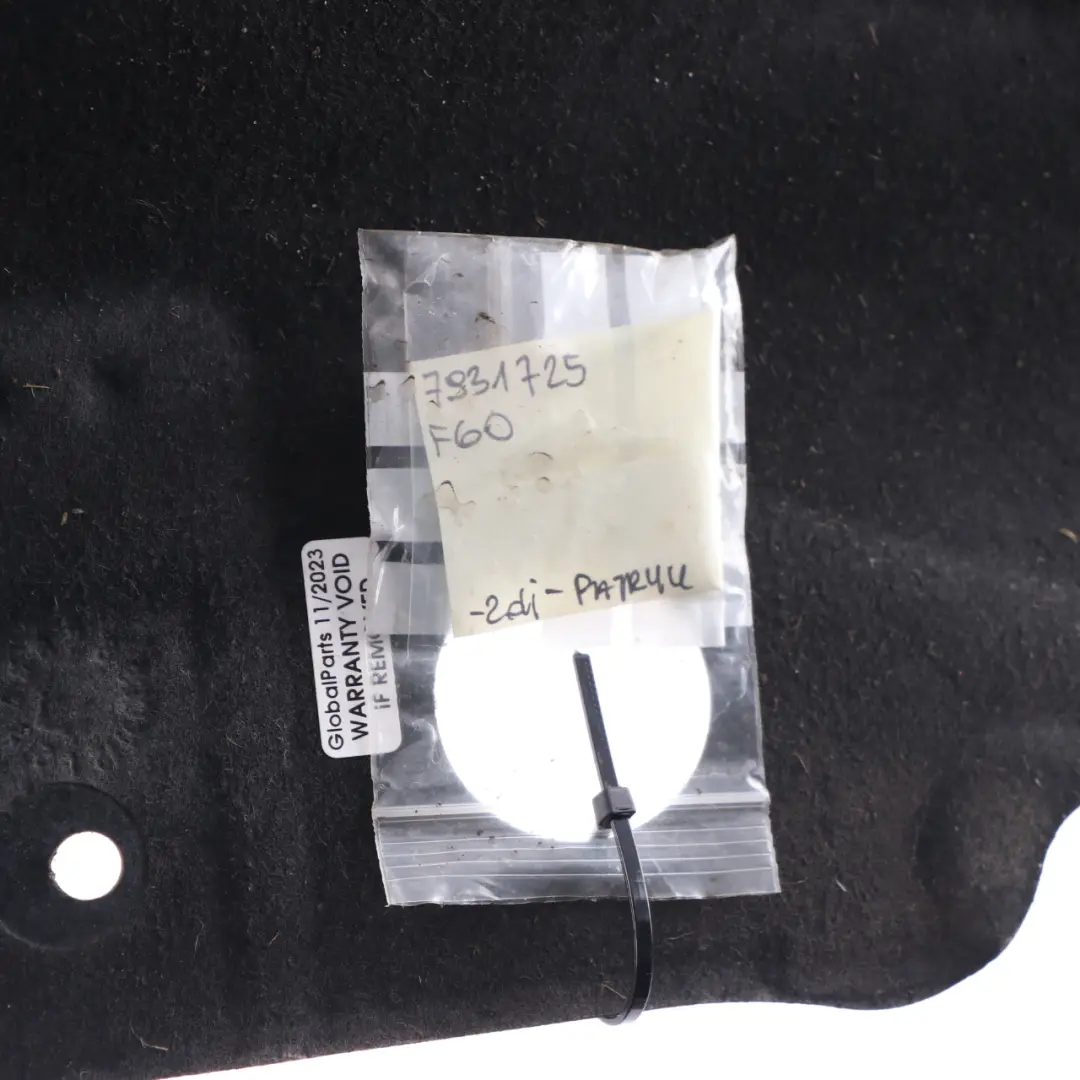 BMW F40 F45 Mini F60 Panneau de protection central de revêtement de sol - SKU 7444032 - Numéro de pièce 7444032