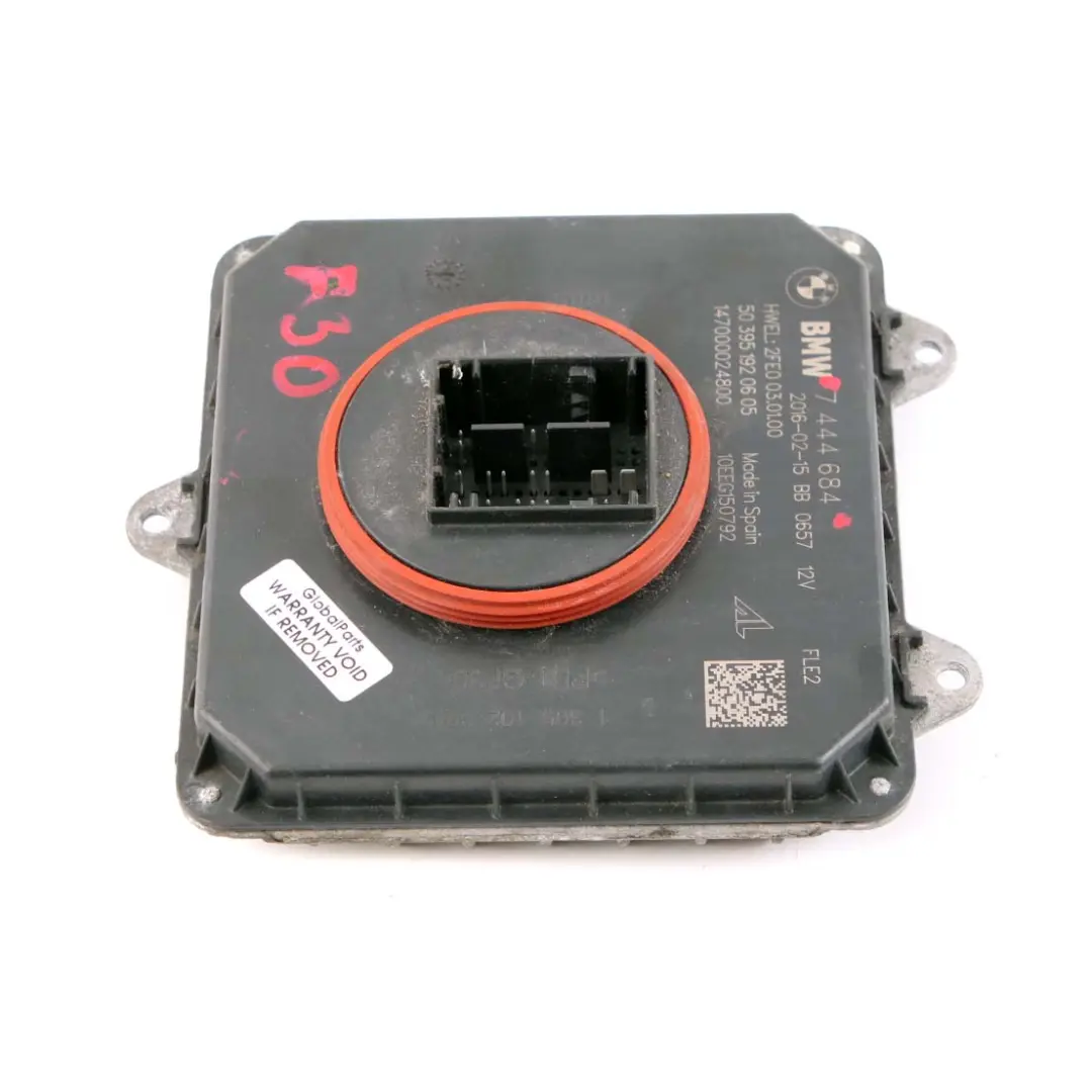 BMW F20 F21 F30 LCI Unidad de Control de Faros Módulo FLE2 - SKU 7444684 - Número de pieza 7444684