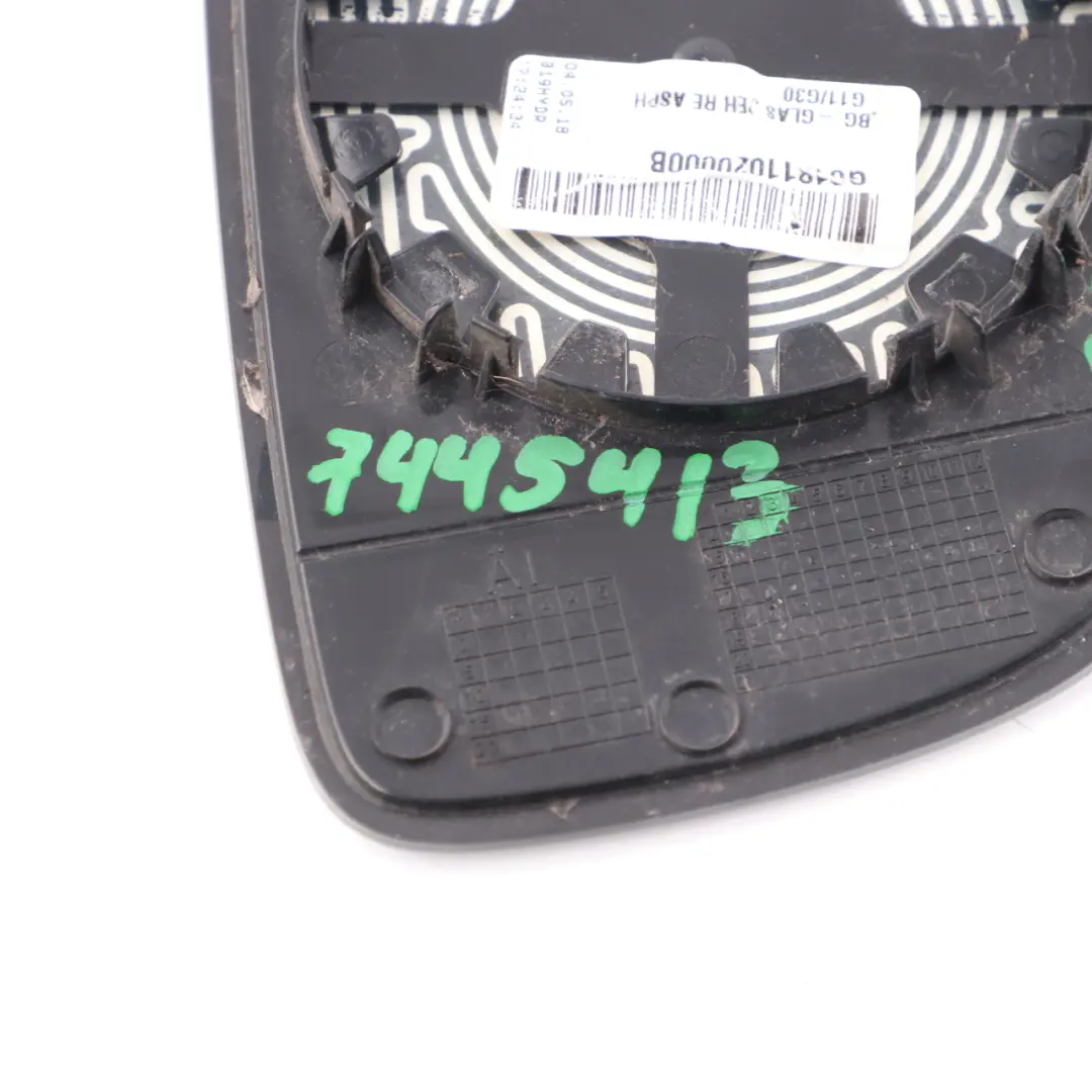  Wing Mirror Glass BMW G11 G30 G31 Left N/S Heated Auto Dip Wide Angle - SKU 7445413 - Part number 7445413
