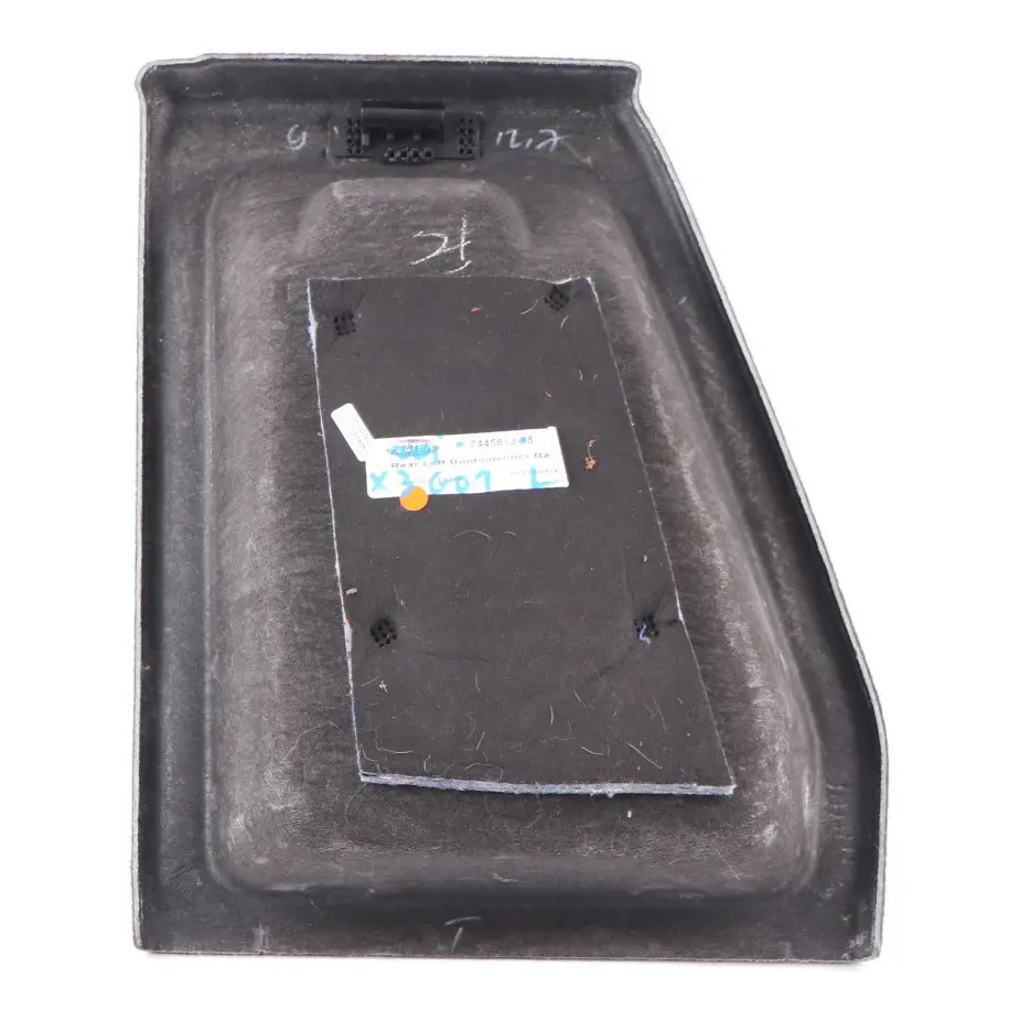 Boot Trunk Side Panel Left N/S Luggage Compartment Trim 7445813 to BMW X3 G01 with Part number 7445817 BMW X3 G01 Boot Trunk Side Panel Left N/S Luggage Compartment Trim 7445813 - SKU 7445817 - Part number 7445817
