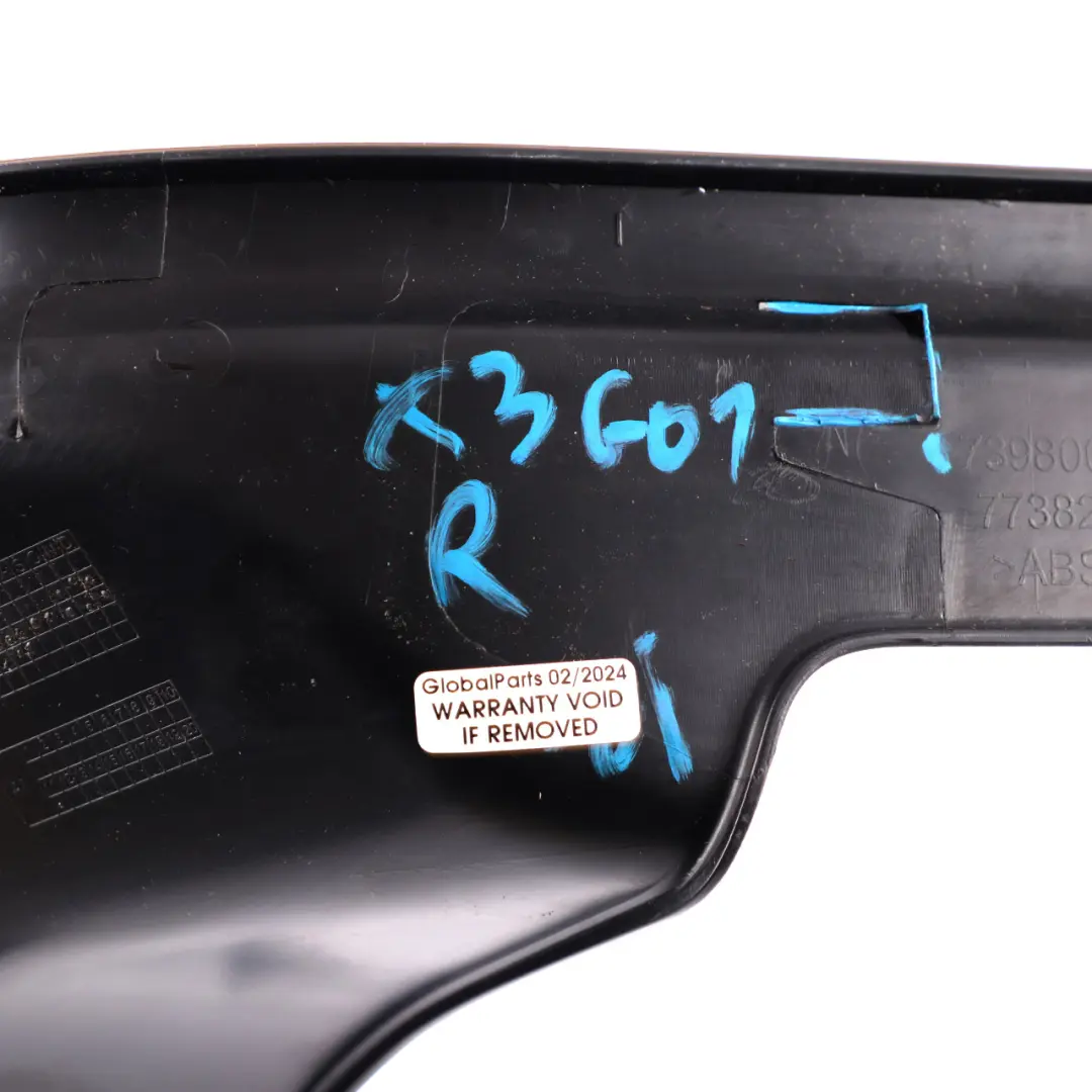 Ingresso Cover Strip Trim Sill posteriore destra Entry Plate 7398008 per BMW X3 G01 con numero di parte 7446640 BMW X3 G01 Ingresso Cover Strip Trim Sill posteriore destra Entry Plate 7398008 - SKU 7446640 - Numero di parte 7446640