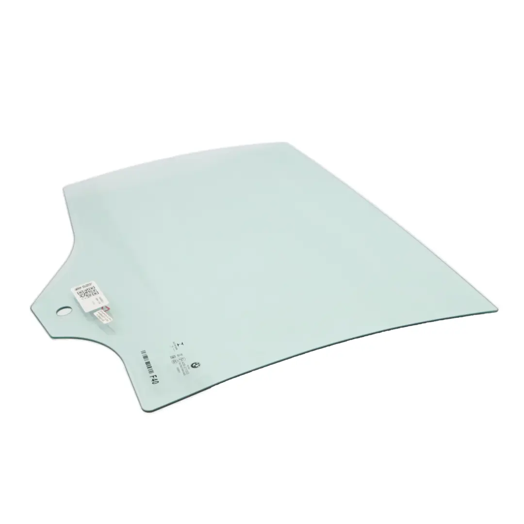 Puerta Ventana Lateral Trasera Derecha Cristal Verde AS2 para BMW F40 con número de pieza 7448062 BMW F40 Puerta Ventana Lateral Trasera Derecha Cristal Verde AS2 - SKU 7448062-1 - Número de pieza 7448062