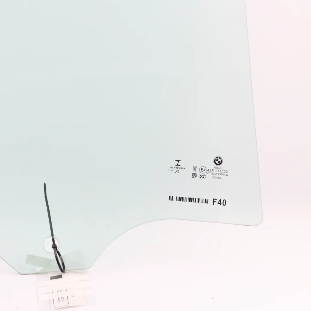 Side Window BMW F40 Door Rear Door Right O/S Green AS2 ESG to with Part number 7448062 Side Window BMW F40 Door Rear Door Right O/S Green AS2 ESG - SKU 7448062 - Part number 7448062