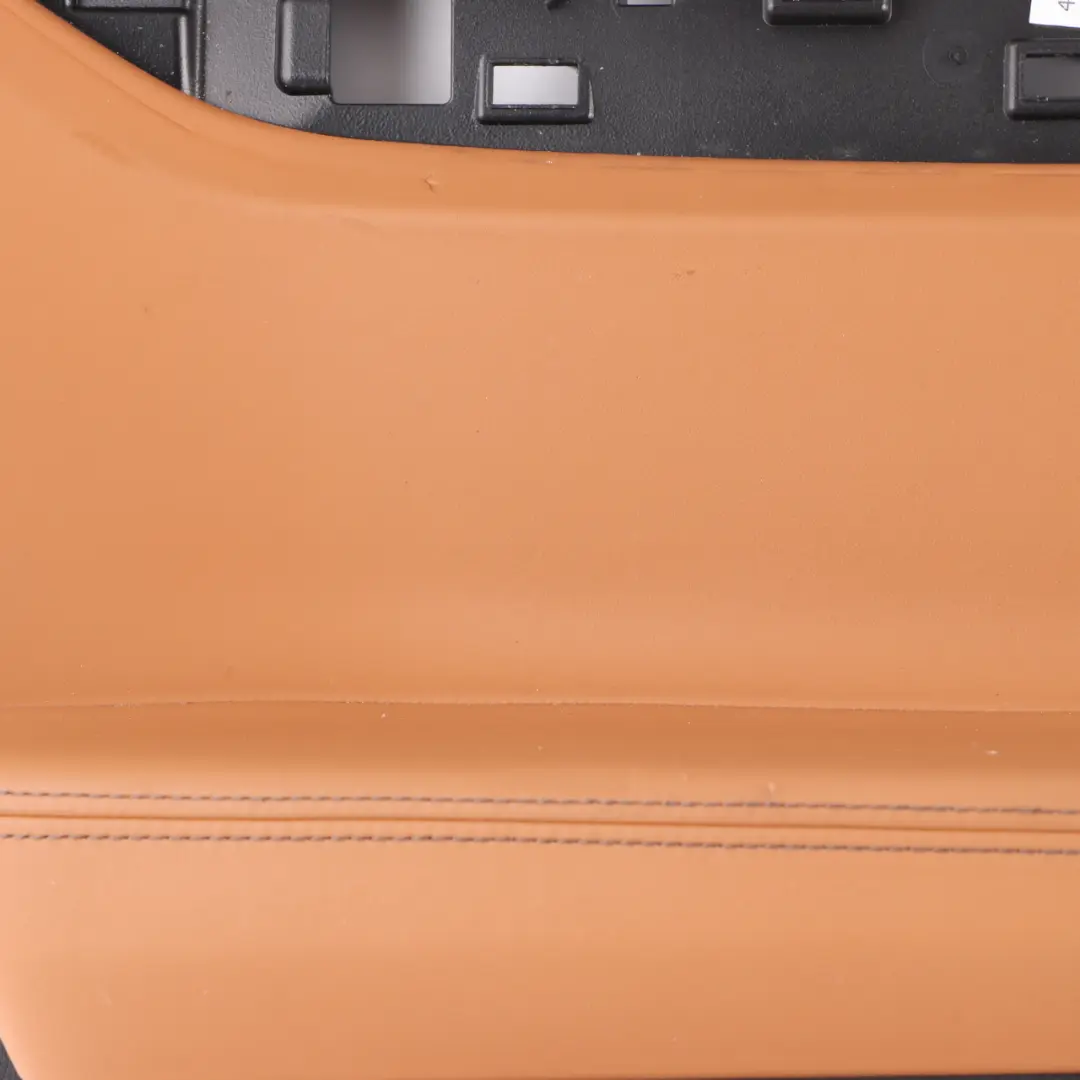 BMW G11 Door Card Rear Left N/S Lining Trim Panel HiFi Leather Cognac Black - SKU 7448297 - Part number 7448297