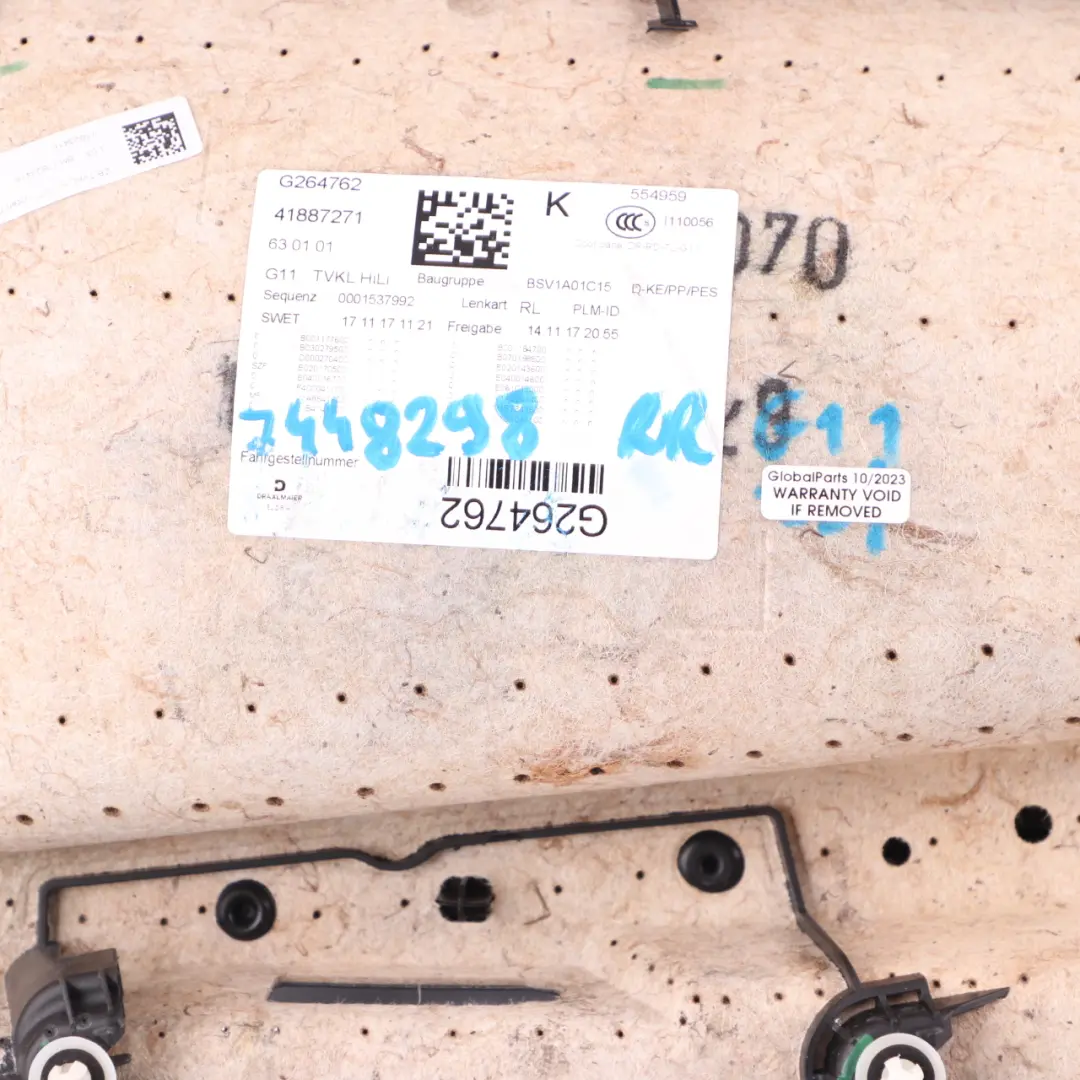 Door Card Rear Right O/S Lining Trim Panel HiFi Leather Cognac Black to BMW G11 with Part number 7448298 BMW G11 Door Card Rear Right O/S Lining Trim Panel HiFi Leather Cognac Black - SKU 7448298 - Part number 7448298