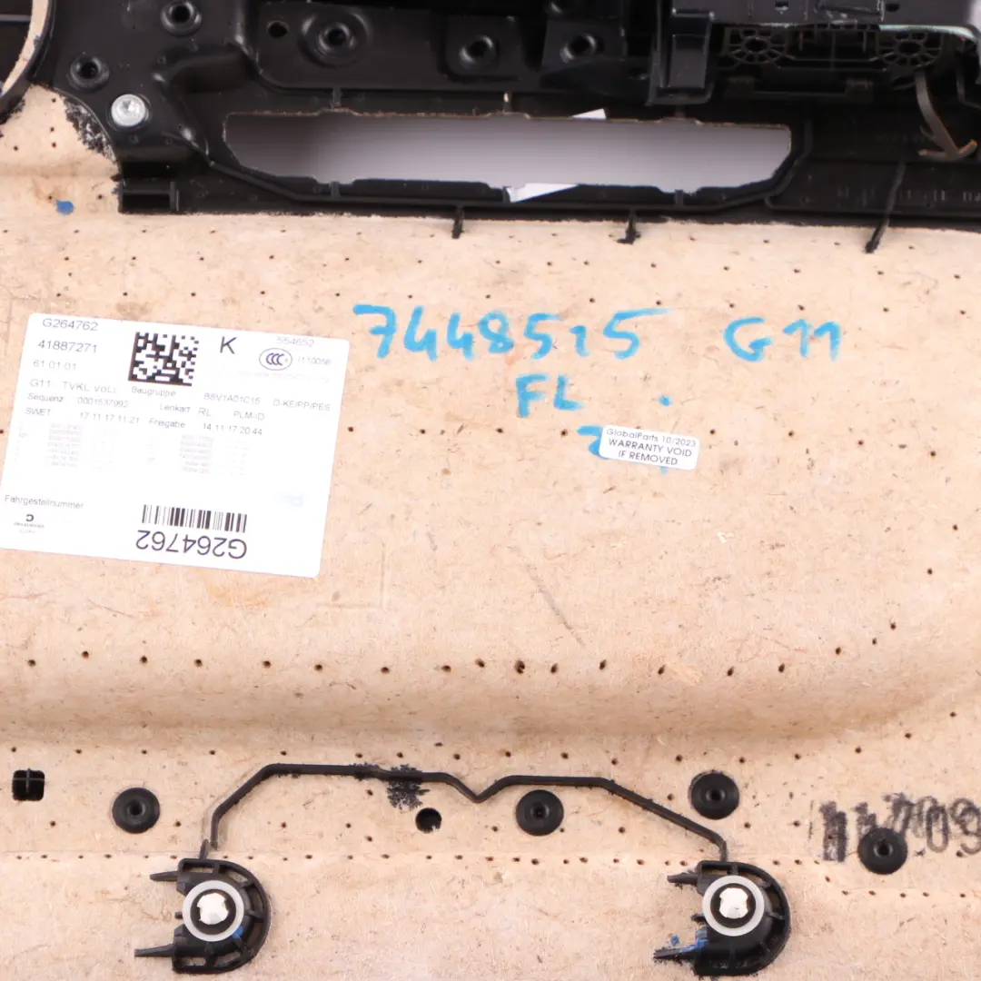 Door Card Front Left N/S Lining Trim Panel HiFi Leather Cognac Black to BMW G11 with Part number 7448515 BMW G11 Door Card Front Left N/S Lining Trim Panel HiFi Leather Cognac Black - SKU 7448515 - Part number 7448515