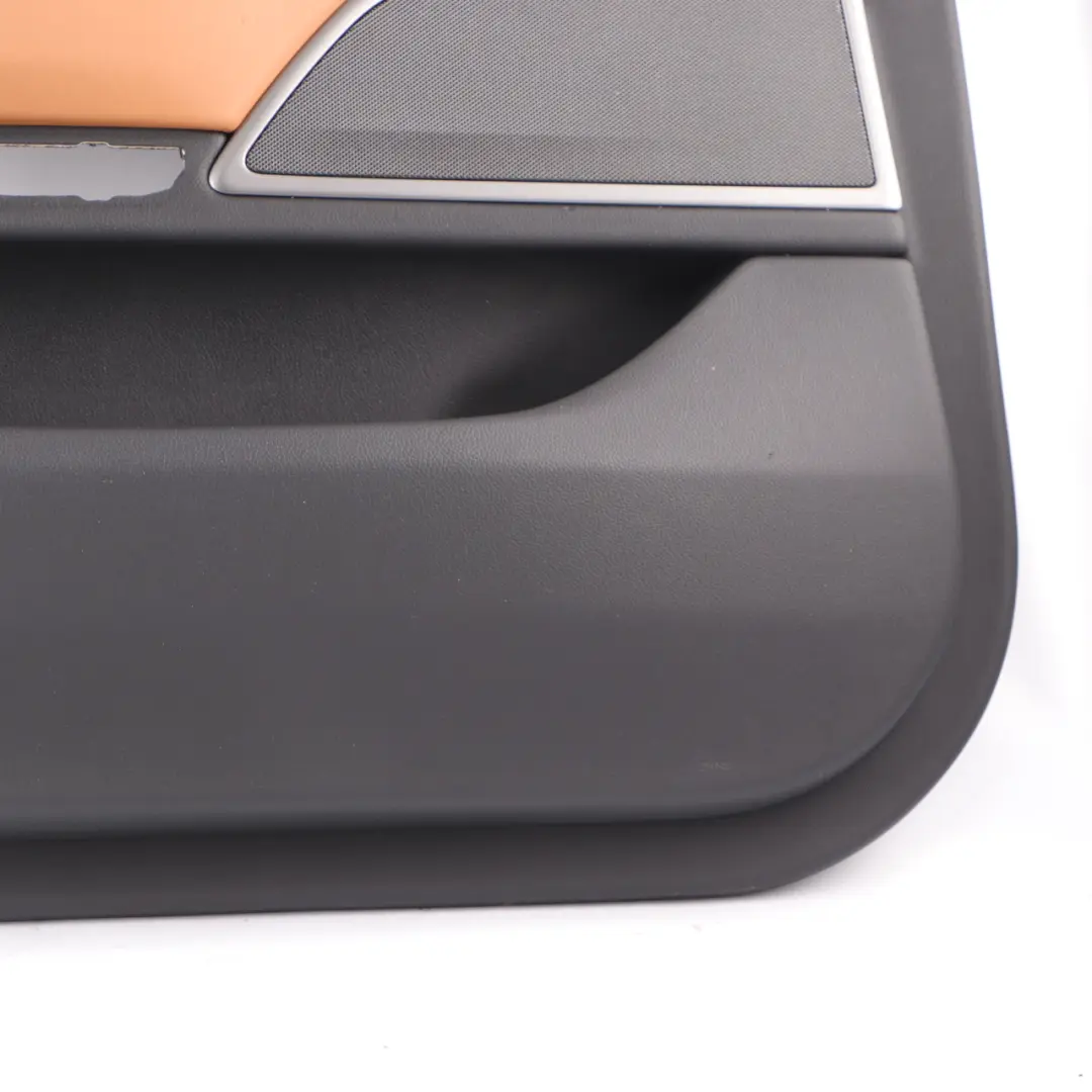 Door Card Front Left N/S Lining Trim Panel HiFi Leather Cognac Black to BMW G11 with Part number 7448515 BMW G11 Door Card Front Left N/S Lining Trim Panel HiFi Leather Cognac Black - SKU 7448515 - Part number 7448515