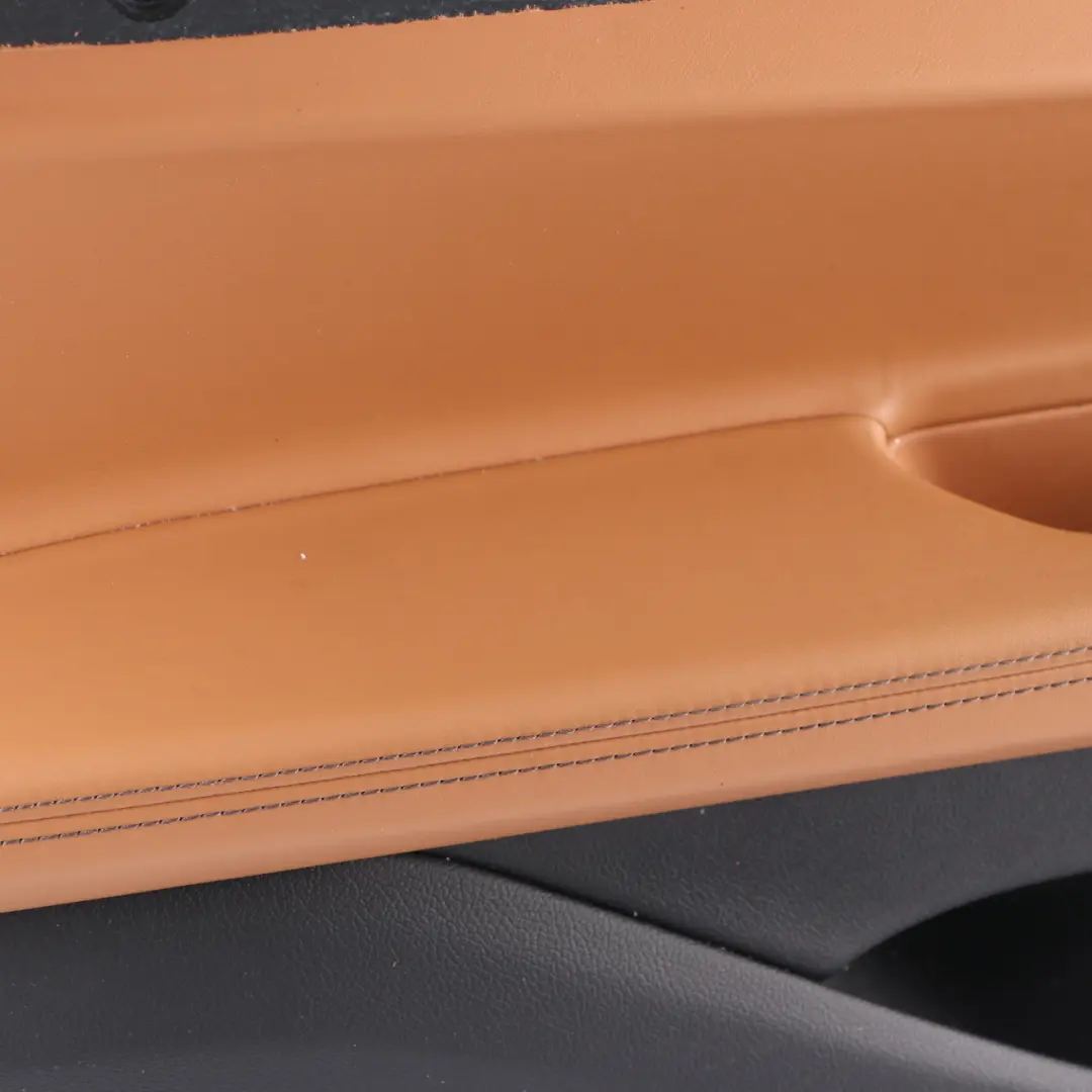 BMW G11 Door Card Front Left N/S Lining Trim Panel HiFi Leather Cognac Black - SKU 7448515 - Part number 7448515