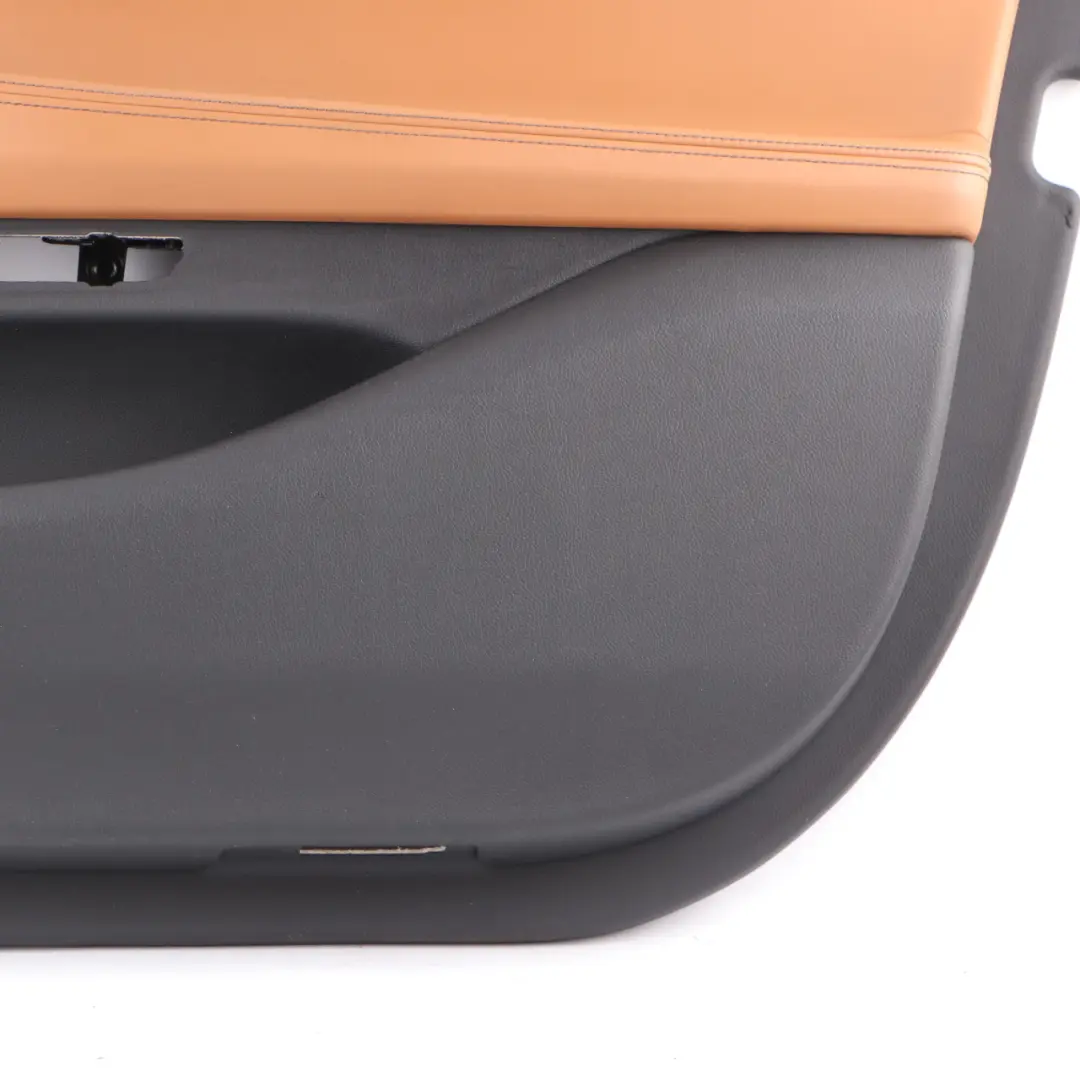 BMW G11 Door Card Front Right O/S Lining Trim Panel HiFi Leather Cognac Black - SKU 7448516 - Part number 7448516