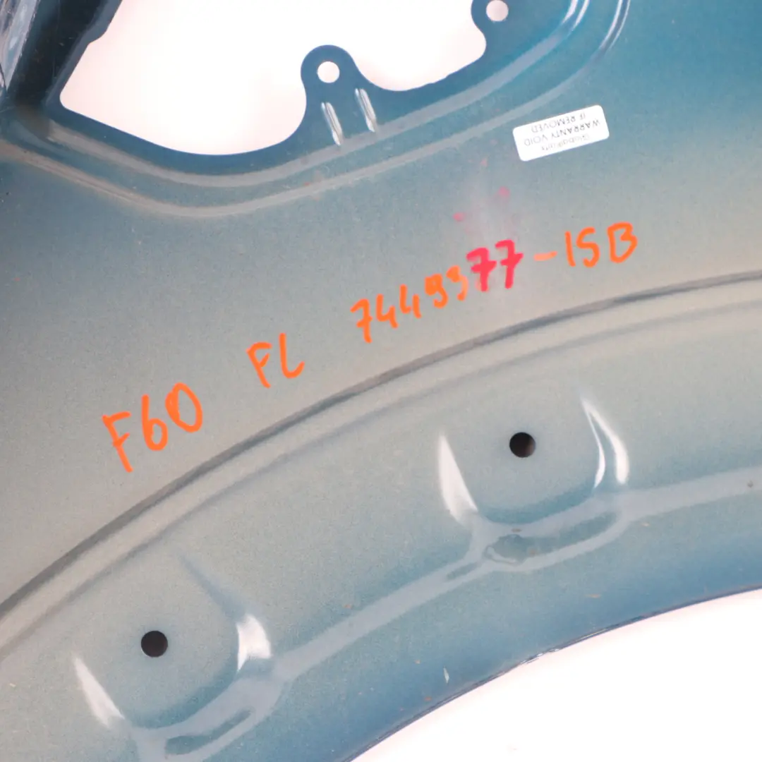 Wing Panel Front Left N/S Side Fender Island Blue - C2M to Mini Countryman F60 with Part number 7449377 Mini Countryman F60 Wing Panel Front Left N/S Side Fender Island Blue - C2M - SKU 7449377-ISB - Part number 7449377
