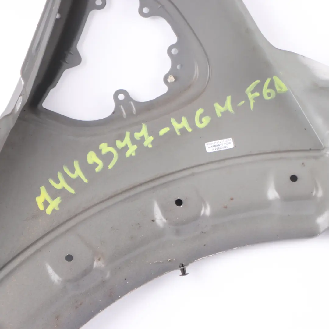 Mini Countryman F60 Wing Panel Front Left N/S Side Fender Moonwalk Grey - B71 - SKU 7449377-MGM - Part number 7449377