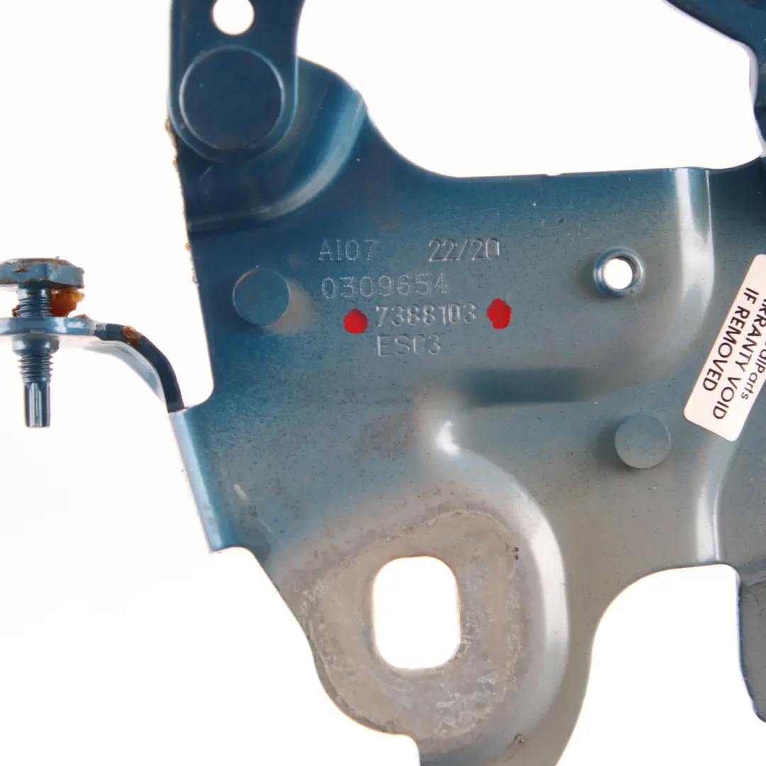 Hood Hinge Mini Countryman F60 Bonnet Front Left Island Blue Metallic 7388103 to with Part number 7449379 Hood Hinge Mini Countryman F60 Bonnet Front Left Island Blue Metallic 7388103 - SKU 7449379-ISB - Part number 7449379