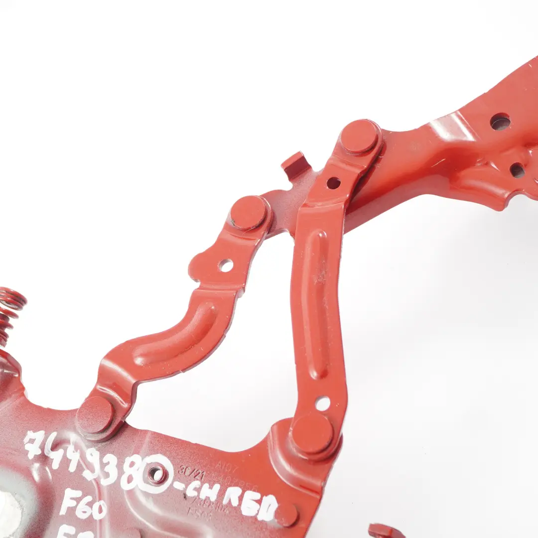 Hood Bonnet Hinge Front Right O/S Chili Red - 851 7388104 to Mini Countryman F60 with Part number 7449380 Mini Countryman F60 Hood Bonnet Hinge Front Right O/S Chili Red - 851 7388104 - SKU 7449380-CHRED - Part number 7449380