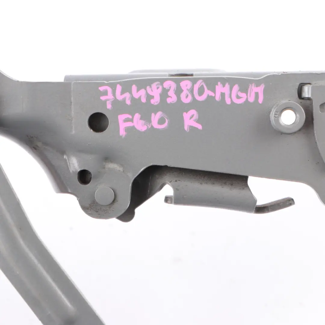 Hood Hinge Bonnet Front Right O/S Moonwalk Grey B71 to Mini Countryman F60 with Part number 7449380 Mini Countryman F60 Hood Hinge Bonnet Front Right O/S Moonwalk Grey B71 - SKU 7449380-MGM - Part number 7449380