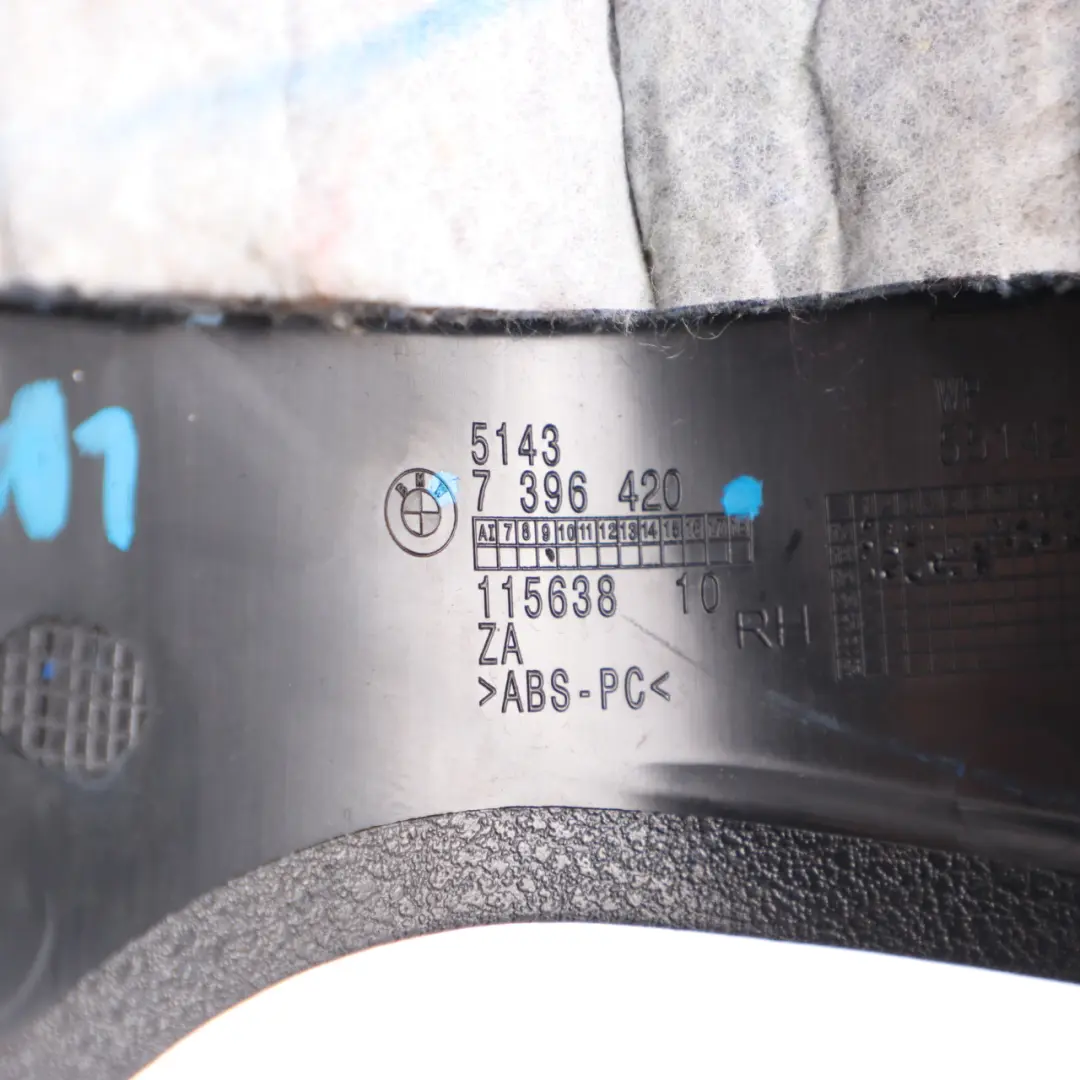 BMW X3 G01 Osłona Obudowa Słupka C Prawa Czarna 7396420 - SKU 7449406 - Numer Części 7449406