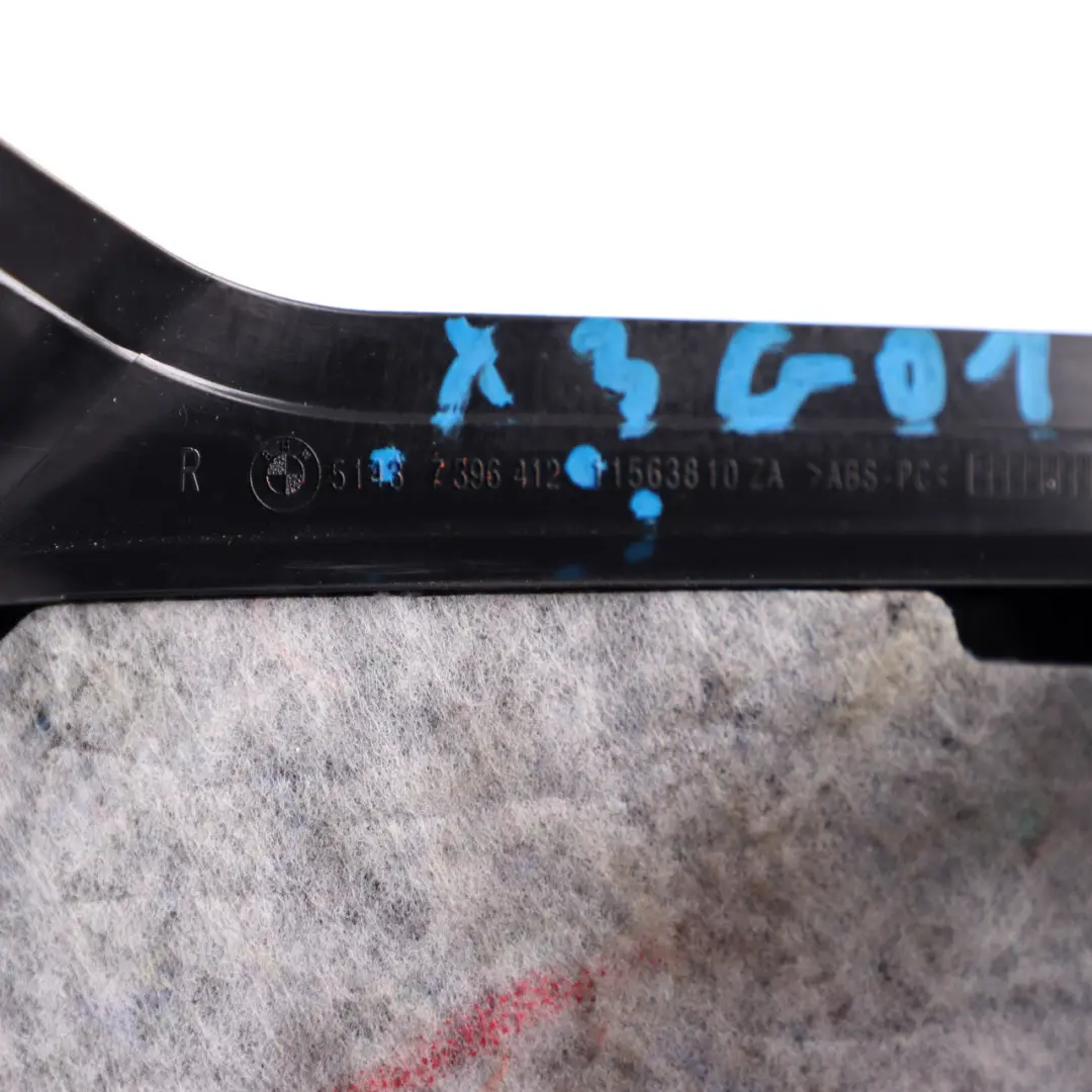 BMW X3 G01 Abdeckung Trim D Säule rechts Säule Panel Anthrazit 7396412 - SKU 7449408 - Teilenummer 7449408