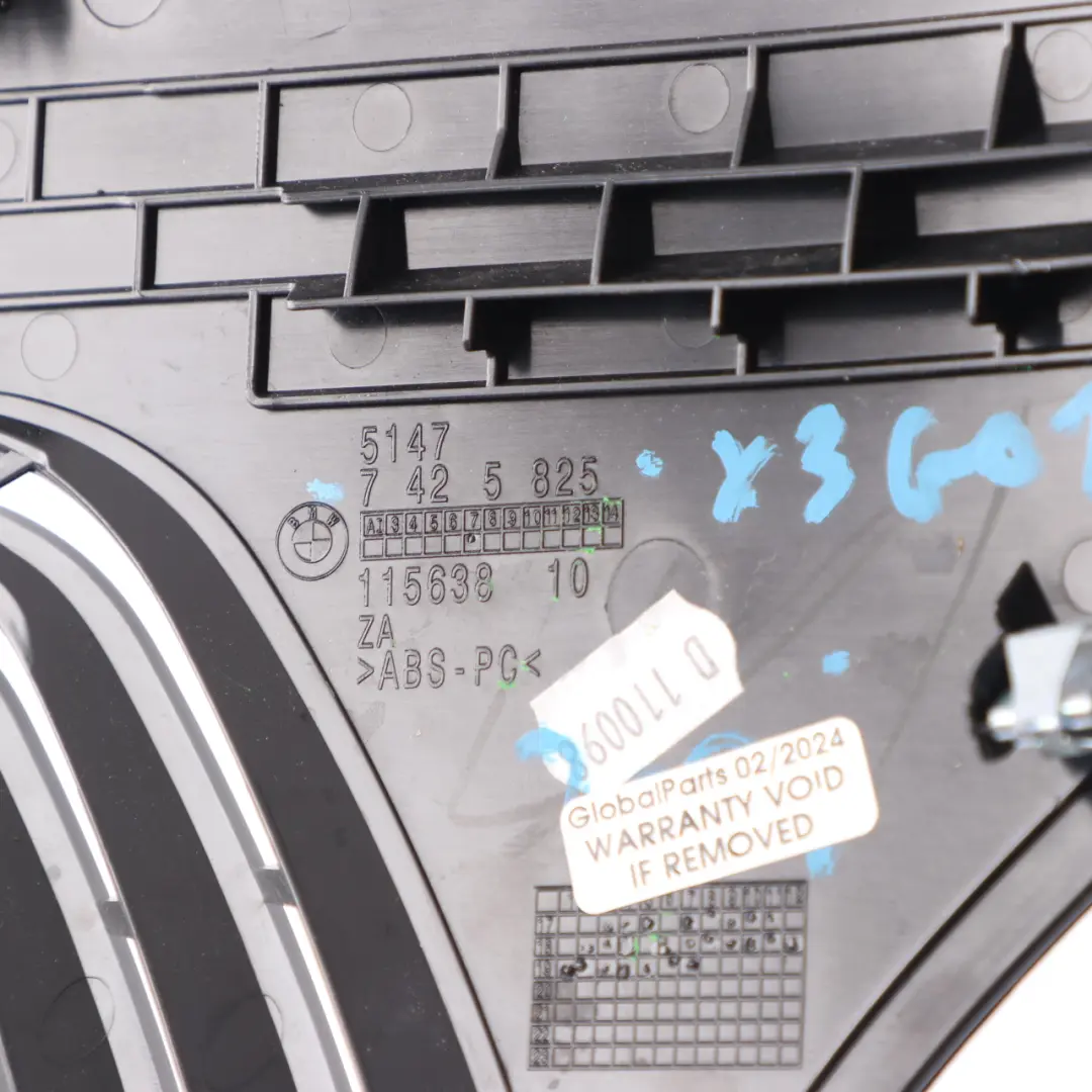 Belt Trim Cover Left N/S Outlet Guide Panel Black 7425825 to BMW X3 G01 Rear Seat with Part number 7450971 BMW X3 G01 Rear Seat Belt Trim Cover Left N/S Outlet Guide Panel Black 7425825 - SKU 7450971 - Part number 7450971