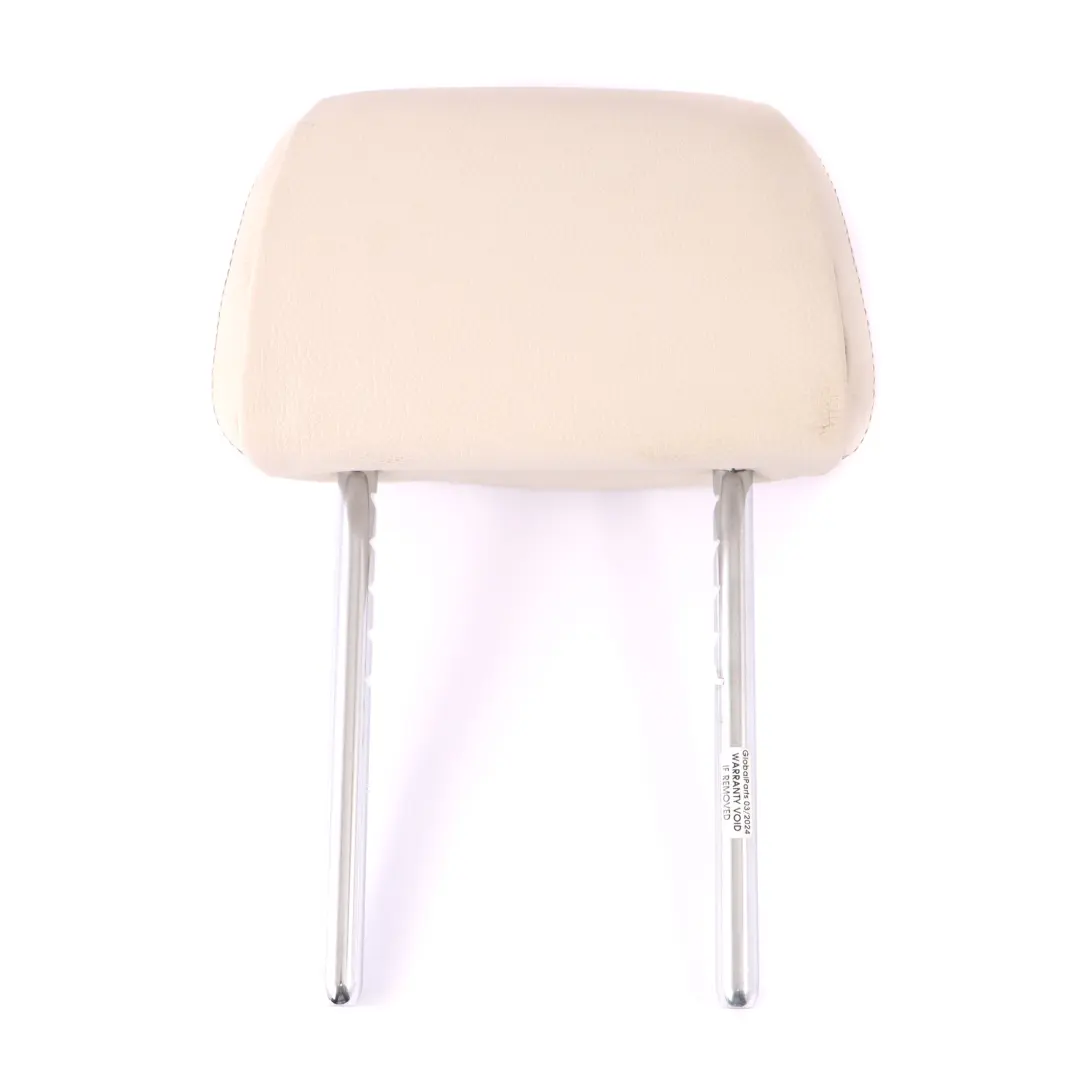 Headrest BMW G30 Rear Seat Right Left Leather Dakota Elfenbein Weiss to with Part number 7452201 Headrest BMW G30 Rear Seat Right Left Leather Dakota Elfenbein Weiss - SKU 7452201 - Part number 7452201