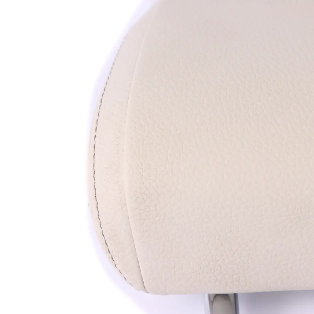Headrest BMW G30 Rear Seat Centre Leather Dakota Elfenbein Weiss White to with Part number 7452206 Headrest BMW G30 Rear Seat Centre Leather Dakota Elfenbein Weiss White - SKU 7452205 - Part number 7452206