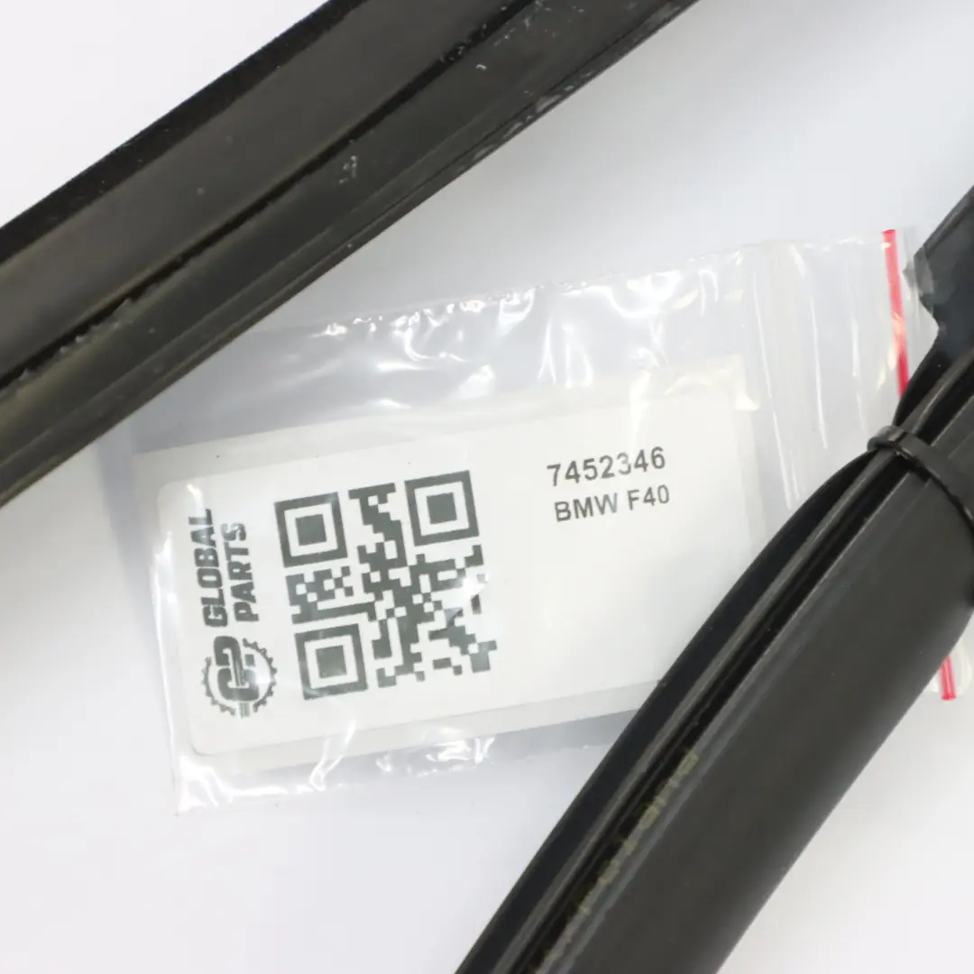 BMW F40 Window Guide Seal Rubber Gasket Rear Right O/S - SKU 7452346 - Part number 7452346