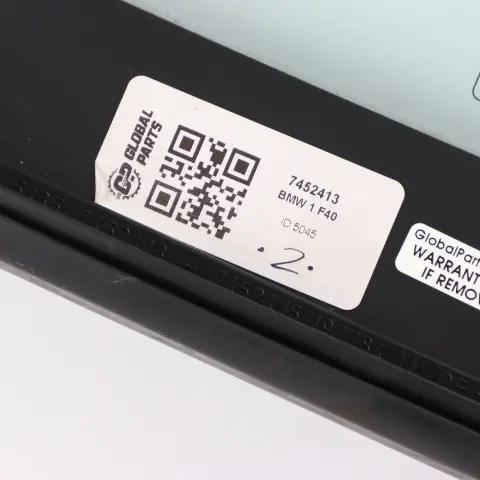 BMW F40 Szyba Boczna Drzwi Trójkąt Tył Lewy AS2 - SKU 7452413 - Numer Części 7452413