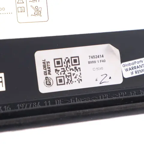 BMW F40 Szyba Boczna Drzwi Trójkąt Tył Prawy AS2 - SKU 7452414 - Numer Części 7452414