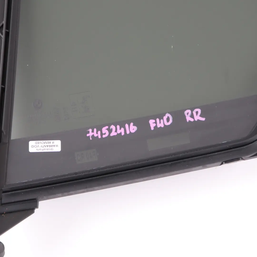  Window Glass BMW F40 Side Fixed Glazing Rear Right O/S AS3 Tinted - SKU 7452416 - Part number 7452416
