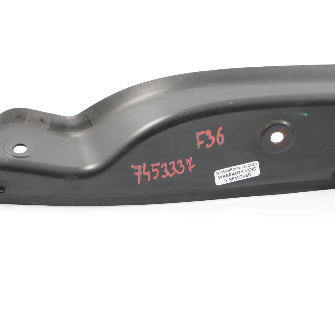 Trunk Lid Lamp Gutter Trim Cover Rear Left N/S to BMW F36 Gran Coupe with Part number 7453337 BMW F36 Gran Coupe Trunk Lid Lamp Gutter Trim Cover Rear Left N/S - SKU 7453337 - Part number 7453337