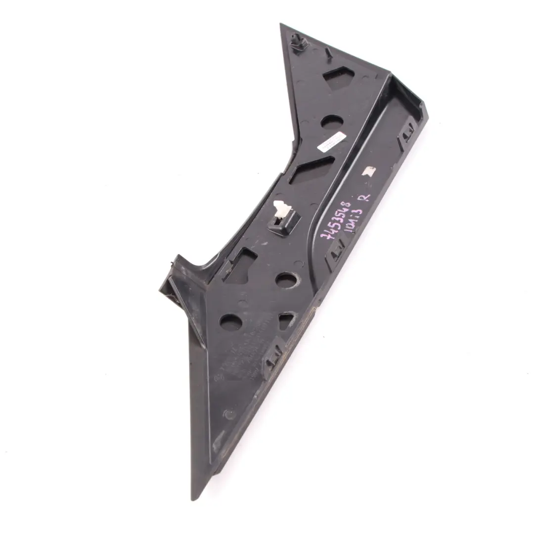 Pillar Cover Front Right O/S Column A Exterior Trim Panel to BMW i3 I01 with Part number 7453548 BMW i3 I01 Pillar Cover Front Right O/S Column A Exterior Trim Panel - SKU 7453548 - Part number 7453548