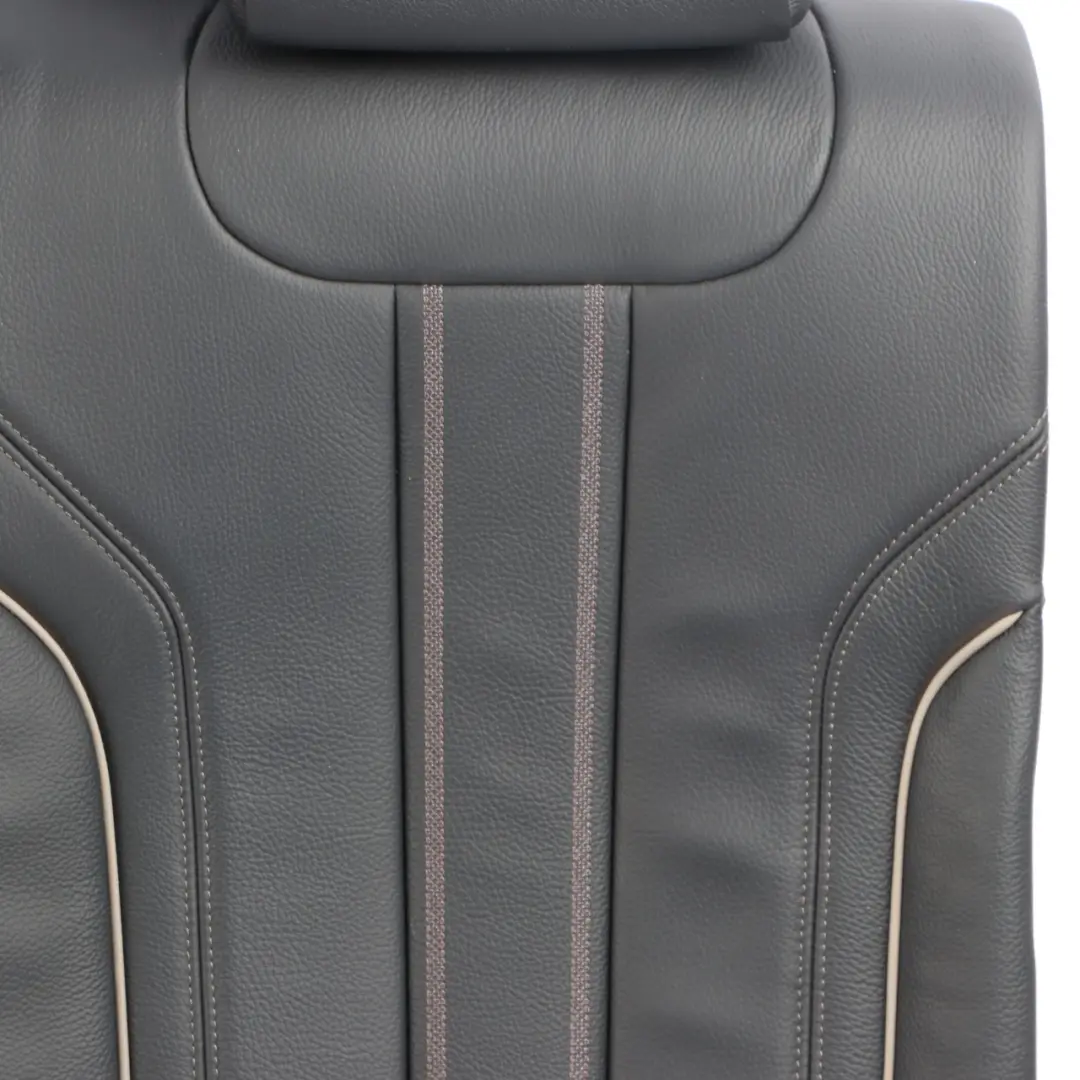 Backrest Interior Couch Back Cover Leather Dakota Black to BMW G30 Rear Seat with Part number 7453643 BMW G30 Rear Seat Backrest Interior Couch Back Cover Leather Dakota Black - SKU 7453643 - Part number 7453643