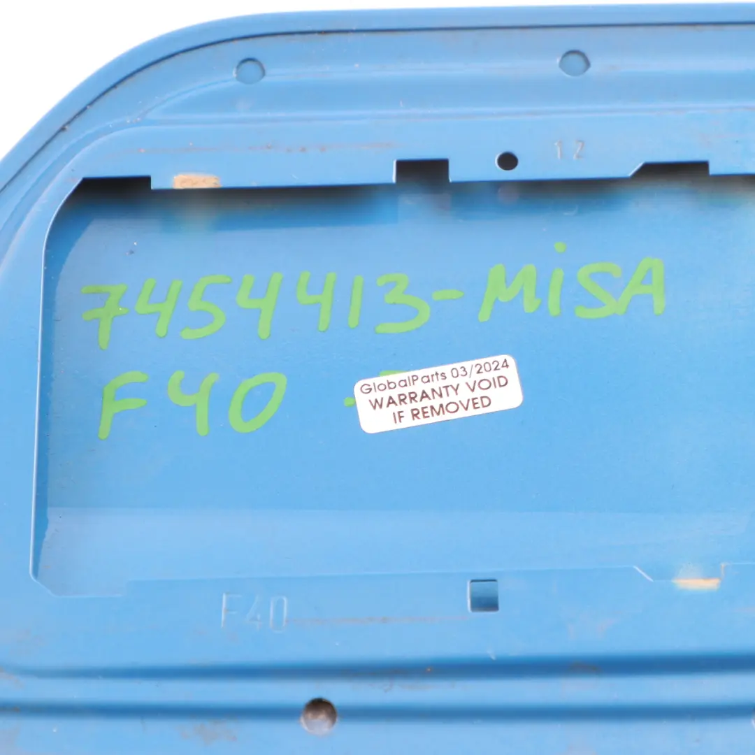 Filler Fill In Flap Cap Cover Misano Blue Metallic - C1D to BMW F40 Fuel with Part number 7454413 BMW F40 Fuel Filler Fill In Flap Cap Cover Misano Blue Metallic - C1D - SKU 7454413-MISA - Part number 7454413