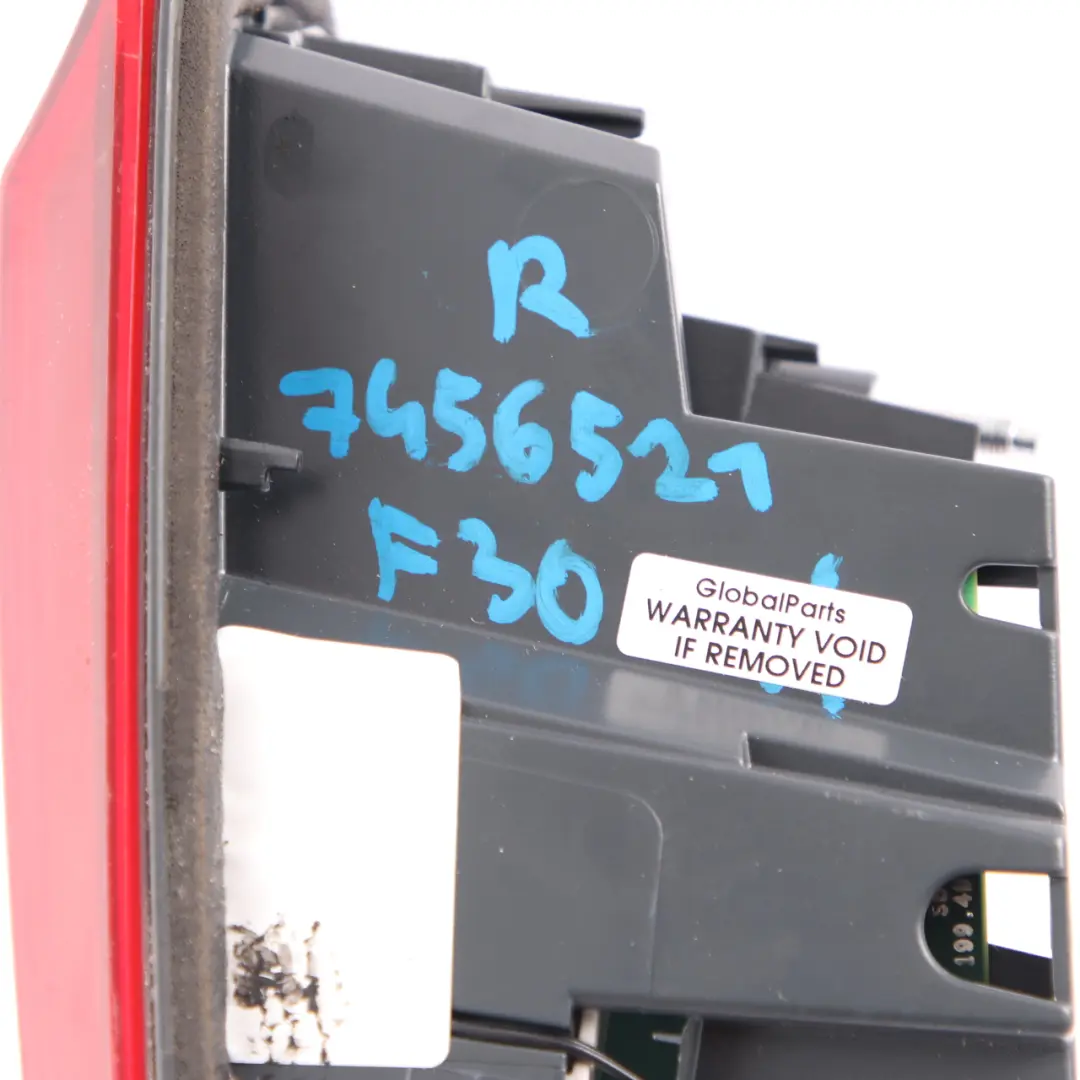 Lamp BMW F30 F80 M3 LCI LED Trunk Lid Tailgate Right O/S Black Line to Rear with Part number 7456522 Rear Lamp BMW F30 F80 M3 LCI LED Trunk Lid Tailgate Right O/S Black Line - SKU 7456522 - Part number 7456522