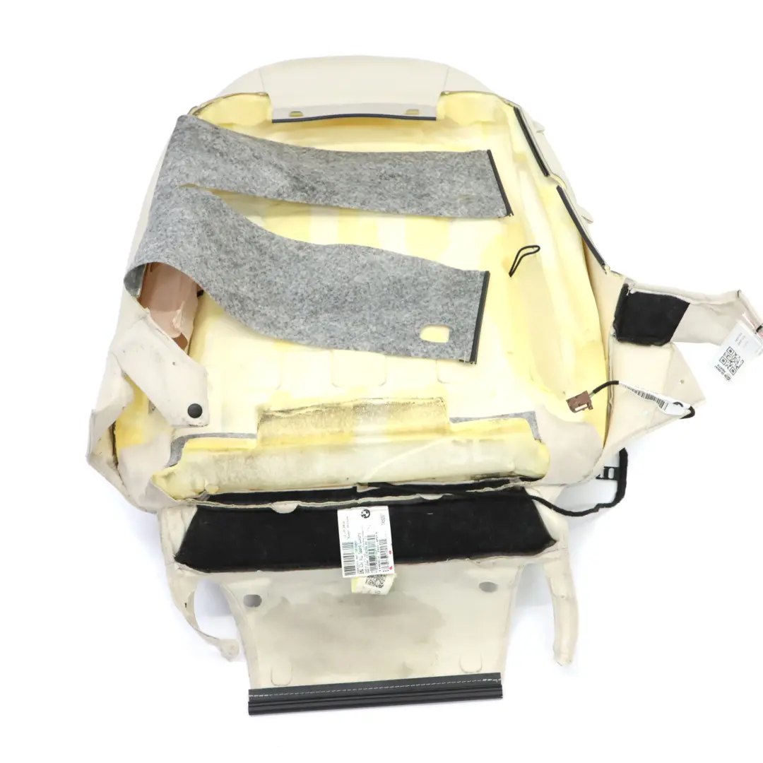  Sitzlehne BMW G30 G31 Vorne Links Beheizter Bezug Elfenbein Weiß Leder - SKU 7457703 - Teilenummer 7457703