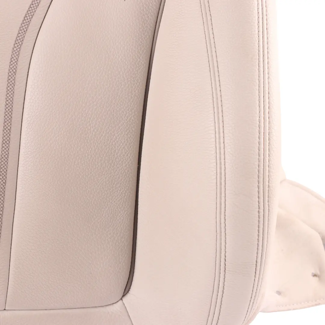 Backrest BMW G30 G31 Front Right O/S Heated Cover Leather Ivory White to Seat with Part number 7457704 Seat Backrest BMW G30 G31 Front Right O/S Heated Cover Leather Ivory White - SKU 7457704-1 - Part number 7457704