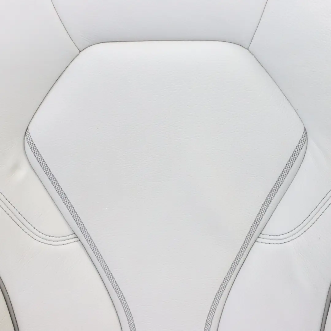 Seat Backrest BMW G30 G31 Front Right O/S Heated Cover Ivory White Leather - SKU 7457704 - Part number 7457704