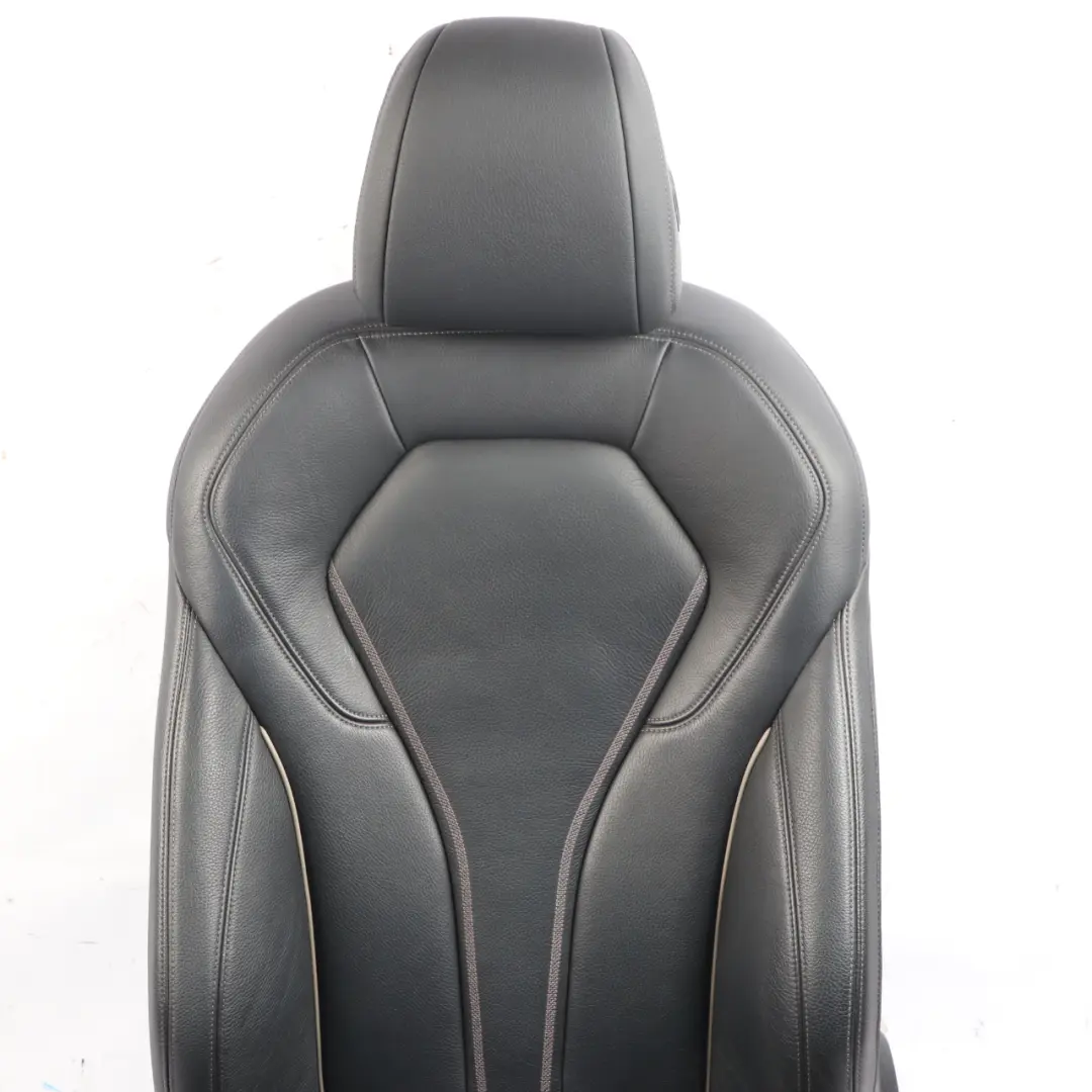  Front Seat BMW G30 G31 M Sport Heated Left N/S Interior Leather Dakota Black - SKU 7457707-1 - Part number 7457707