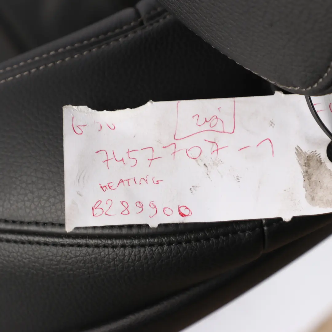 BMW G30 G31 Siège Avant Gauche Chauffant M Sport Cuir Mémoire Forme Noir Dakota - SKU 7457707-1 - Numéro de pièce 7457707