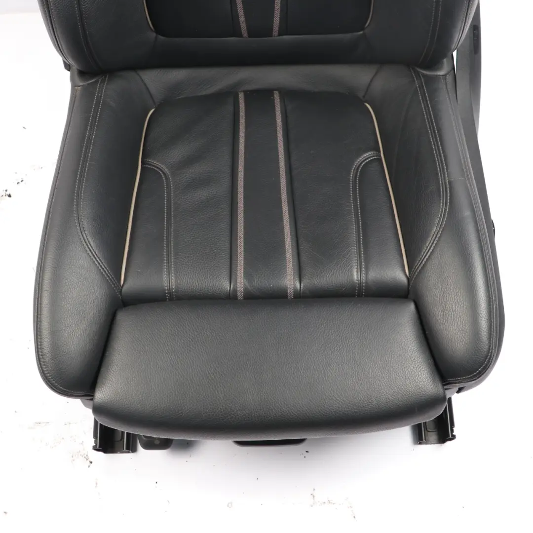 BMW G30 G31 Front Seat M Sport Heated Left N/S Memory Leather Dakota Black - SKU 7457707-1 - Part number 7457707