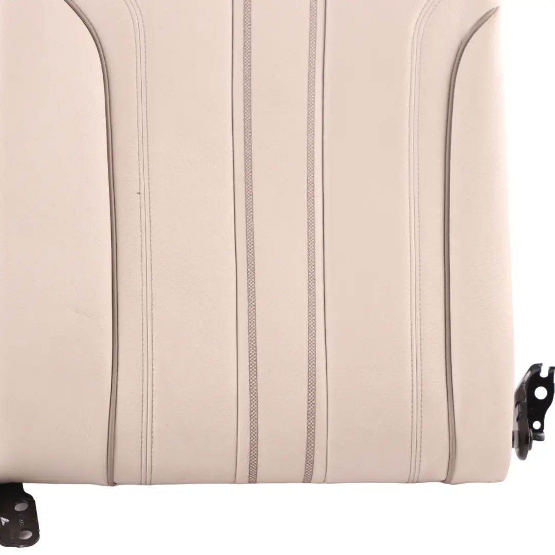 Backrest Rear Left N/S Back Cover Leather Dakota Ivory White to BMW G30 Seat with Part number 7457767 BMW G30 Seat Backrest Rear Left N/S Back Cover Leather Dakota Ivory White - SKU 7457767 - Part number 7457767