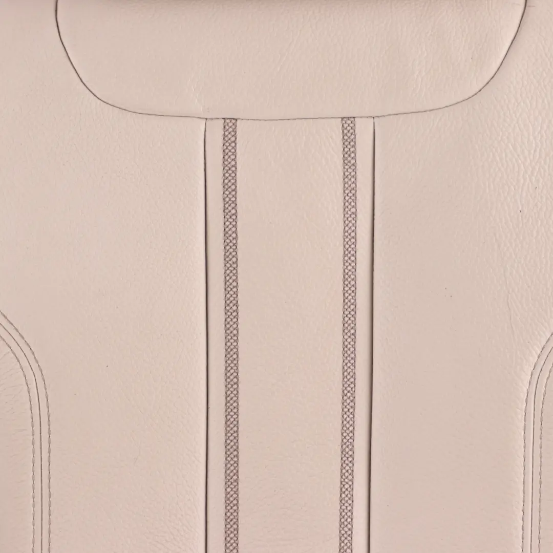 Backrest Rear Left N/S Back Cover Leather Dakota Ivory White to BMW G30 Seat with Part number 7457767 BMW G30 Seat Backrest Rear Left N/S Back Cover Leather Dakota Ivory White - SKU 7457767 - Part number 7457767