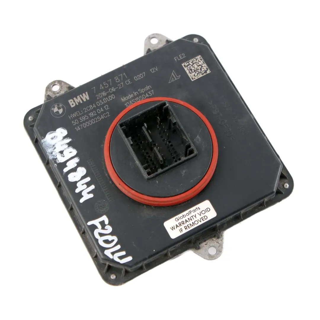 3er F20 F21 F30 LCI Scheinwerfersteuergerät Modul FLE2 für BMW 1 mit Teilenummer 7457871 BMW 1 3er F20 F21 F30 LCI Scheinwerfersteuergerät Modul FLE2 - SKU 7457871 - Teilenummer 7457871