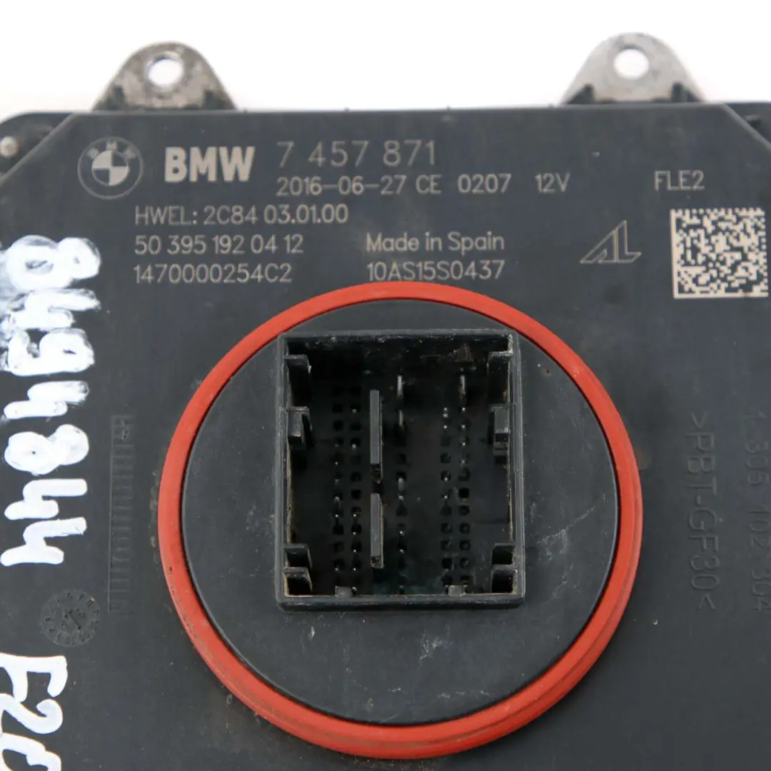 Headlight Control Unit Module FLE2 BMW 1 3 Series F20 F21 F30 LCI - SKU 7457871 - Part number 7457871