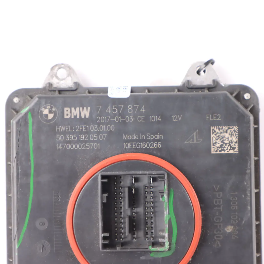 Headlight Module BMW F30 F32 F82 M4 LED Level Ballast Control Unit to with Part number 7457874 Headlight Module BMW F30 F32 F82 M4 LED Level Ballast Control Unit - SKU 7457874-1 - Part number 7457874